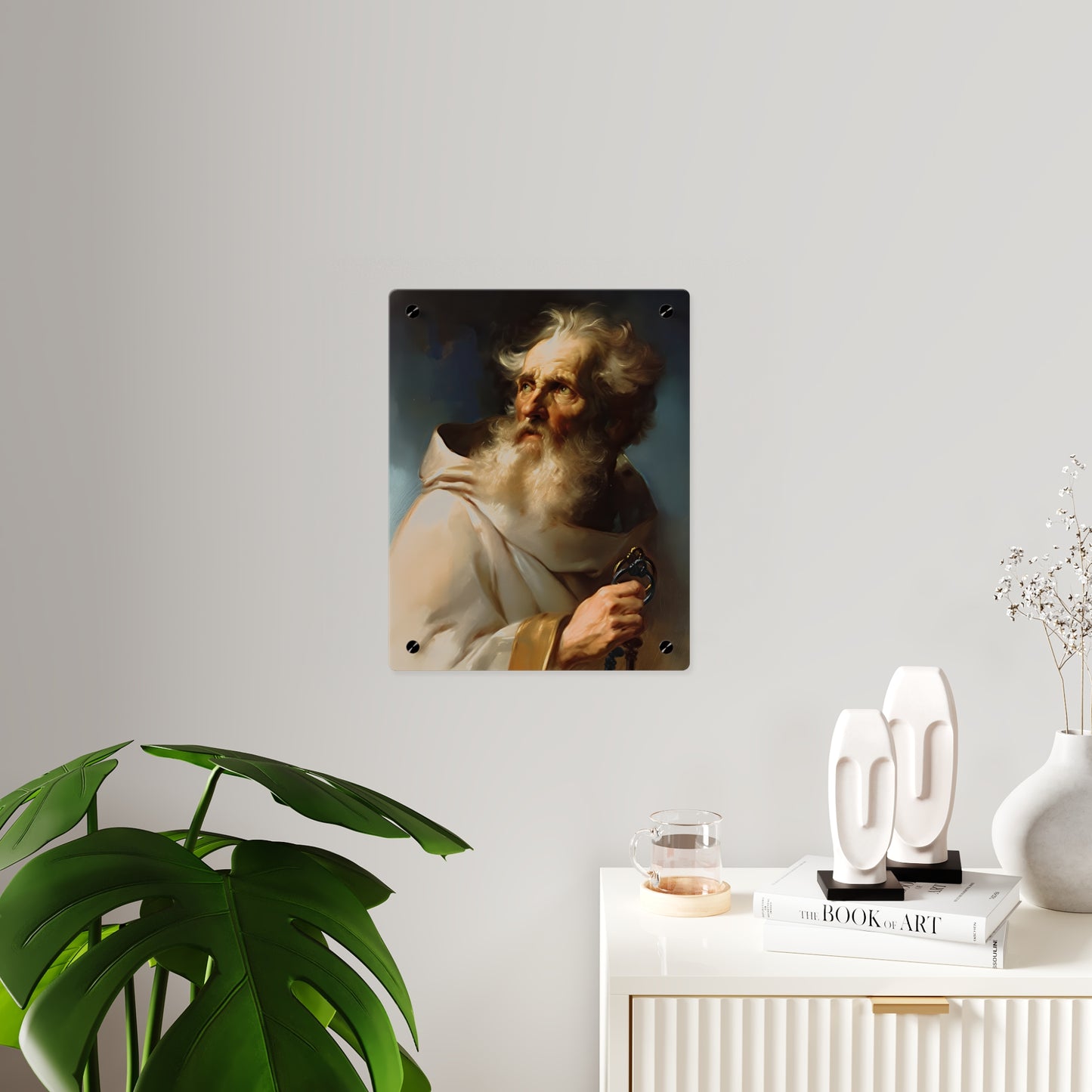 Saint Peter Acrylic Wall Art Panel - Ready to Hang Acrylic Print - Catholic Apostle Art - Patron saint Art