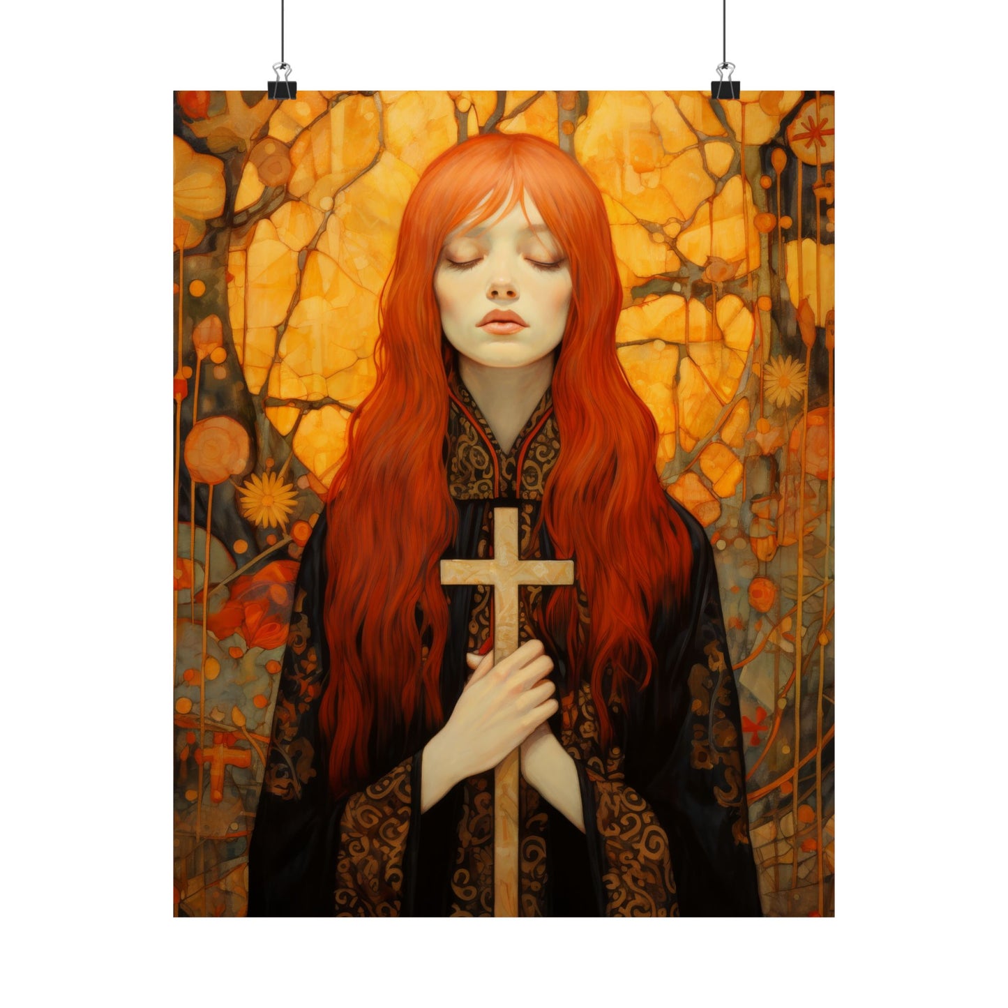 Saint Mary Magdalene - Inner Light and Peace Print - Sanctified Souls Print - Multiple Sizes - Premium Matte Vertical Posters
