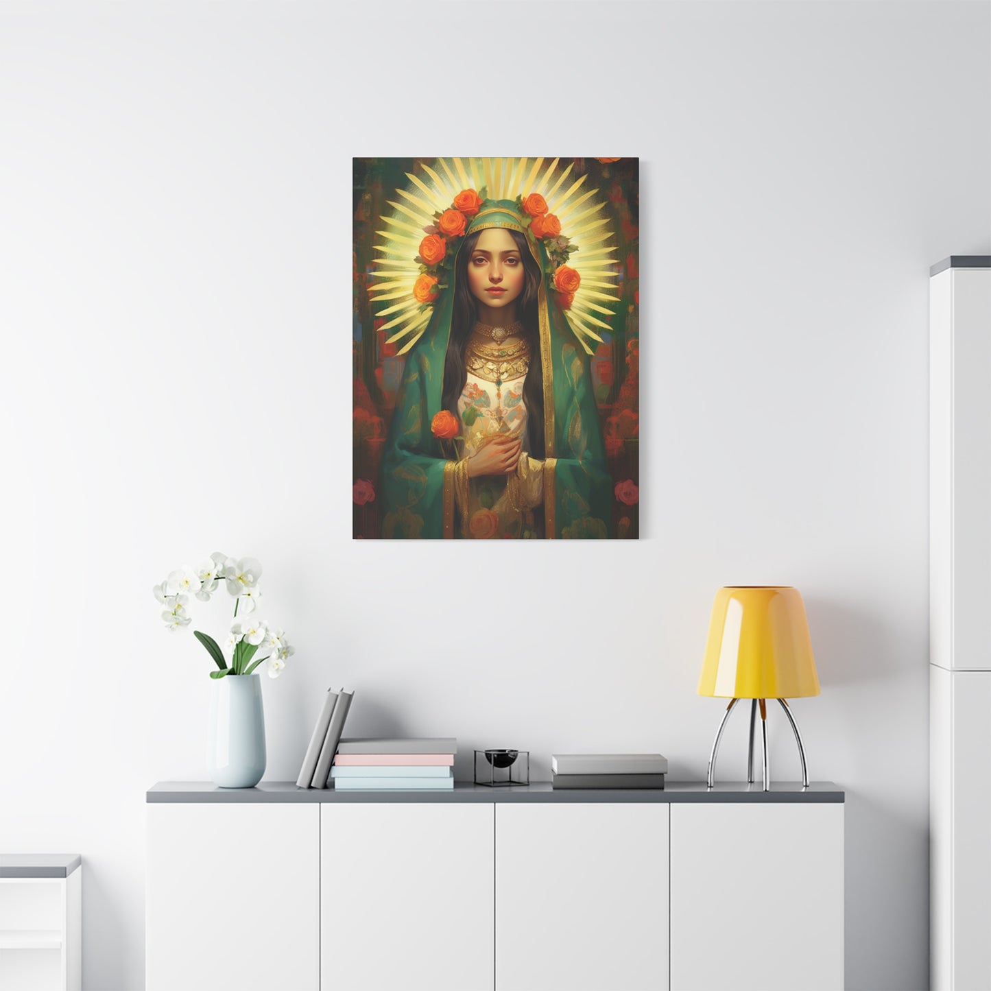 Patroness of Hope Our Lady of Guadalupe Museum Wrapped Canvas Print - Multiple Sizes - Catholic Home art
