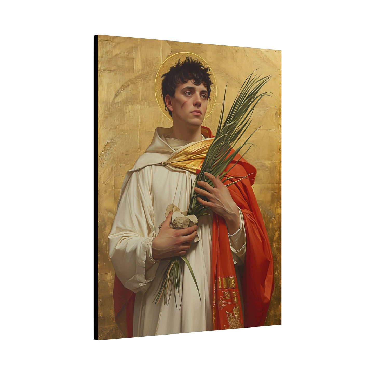 Saint Stephen - Museum Wrapped Canvas - Sanctified Souls Print - Religious Art for your Home