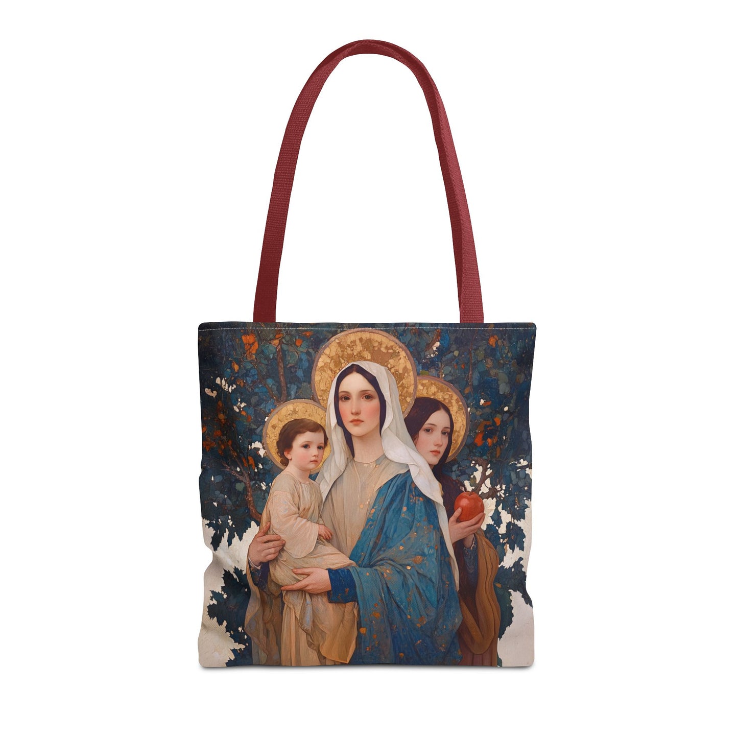 New Eve / Mary, The New Eve - Mother Mary Title - Marian Art - Tote Bag - Large Medium Small Faith Art Bag - Tote Purse