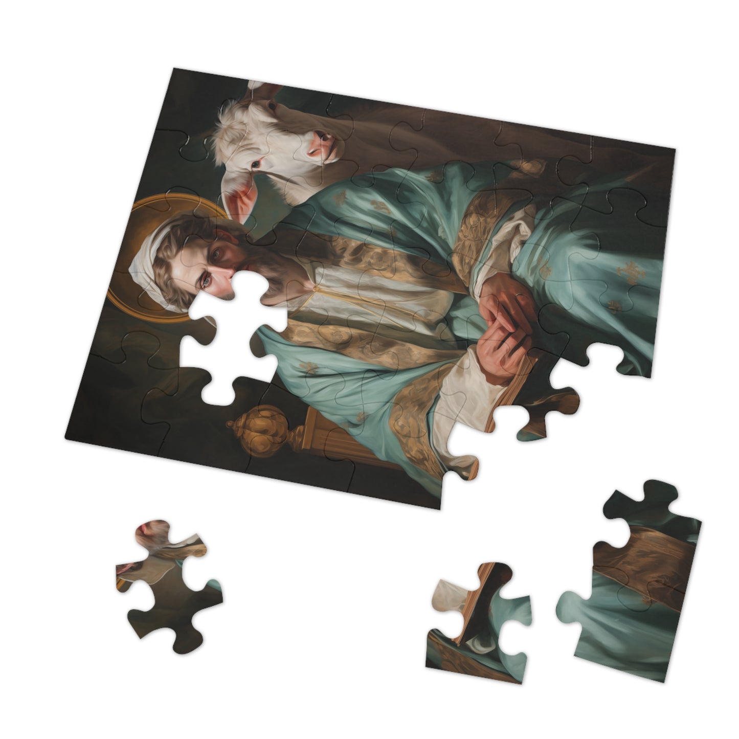 Saint Luke the Evangelist - Puzzle and Keepsake Tin - Jigsaw Puzzle (30, 110, 252, 500,1000-Piece) - Religious Puzzle