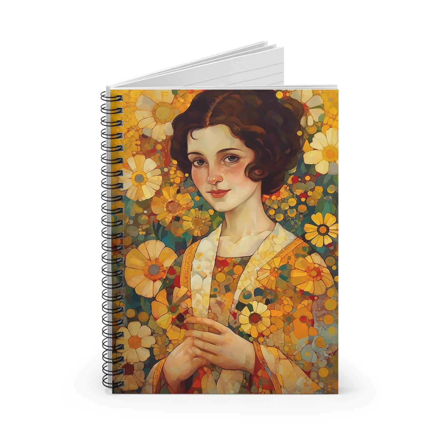 Saint Gianna Beretta Molla  Journal - Sanctified Souls Art - Religious Based Notebook - Spiral Notebook - Ruled Line