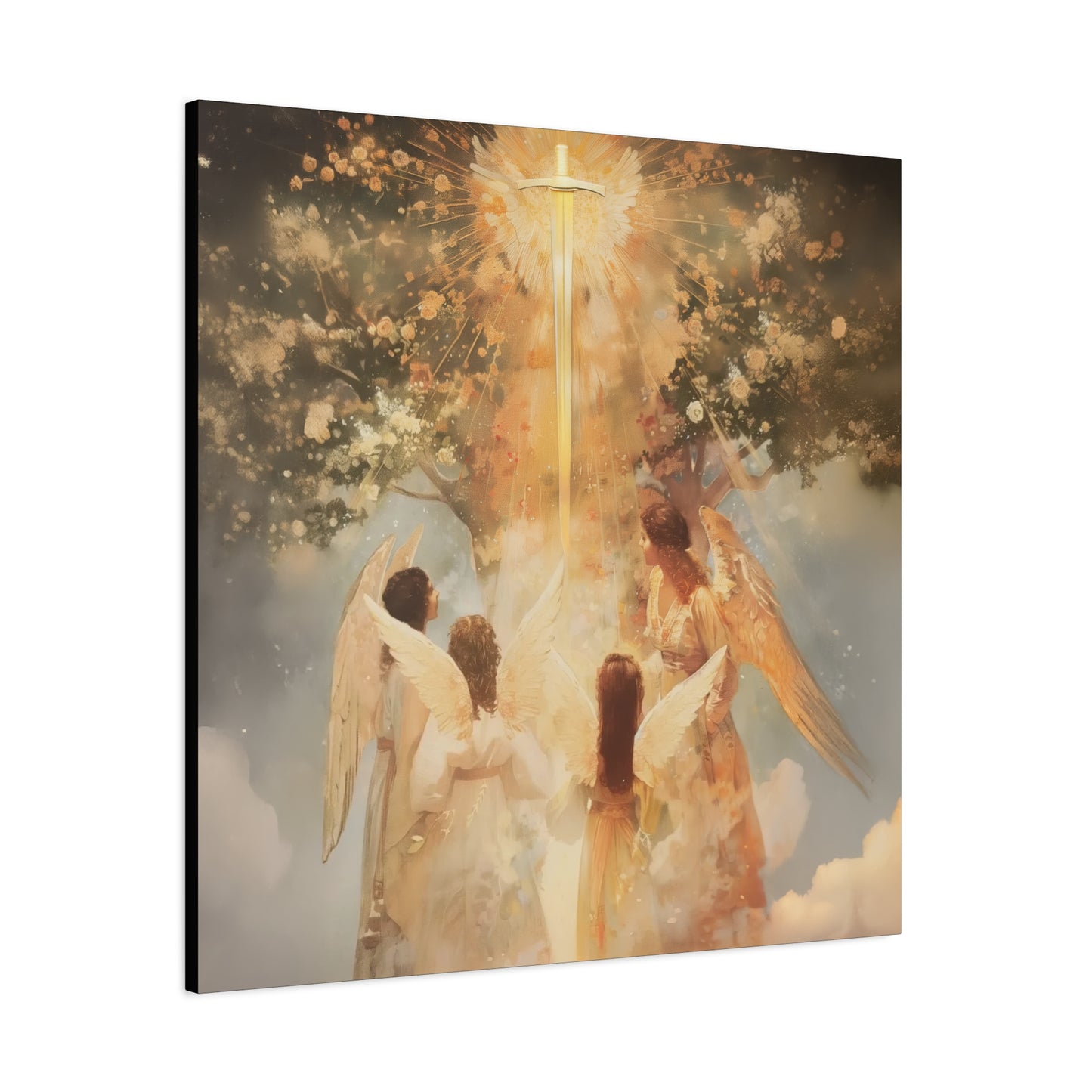 The Watchers of the First Dawn - Guardians of Eden - Gallery Wrapped Canvas - Print - Religious Art for your Home - Catholic Art