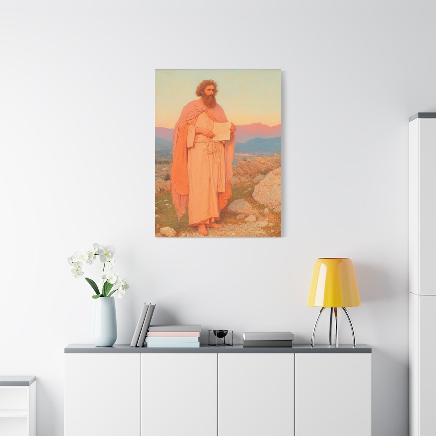 Obadiah - Keeper of the Lord's Warning and Mercy - Gallery Wrapped Canvas - Print - Religious Art for your Home - Catholic Art