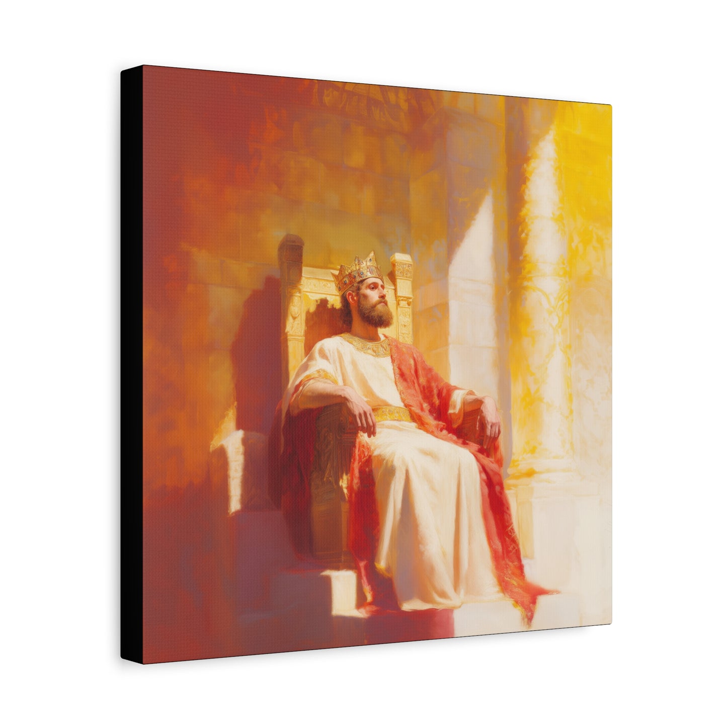 King Solomon: Keeper of God's Understanding - Gallery Wrapped Canvas - Print - Religious Art for your Home - Catholic Art