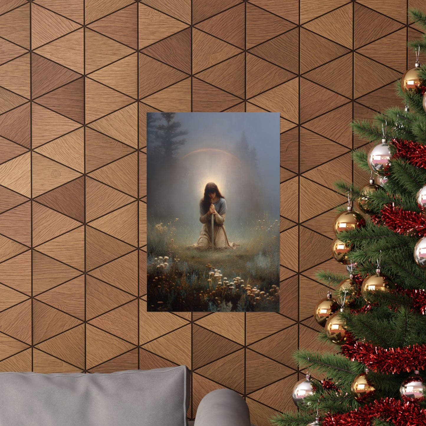 Saint Joan of Arc - Sanctified Souls Print - Multiple Sizes - Premium Posters - Catholic Art - Christian Home Decor Artwork