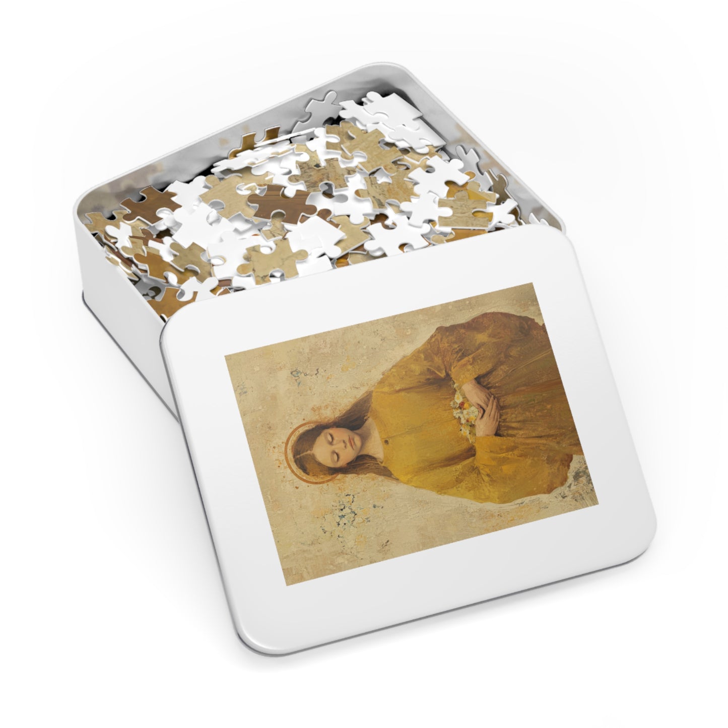 Saint Lucy - Puzzle and Keepsake Tin - Religious (30, 110, 252, 500,1000) - Religious Puzzle - Gifts for Catholic Families