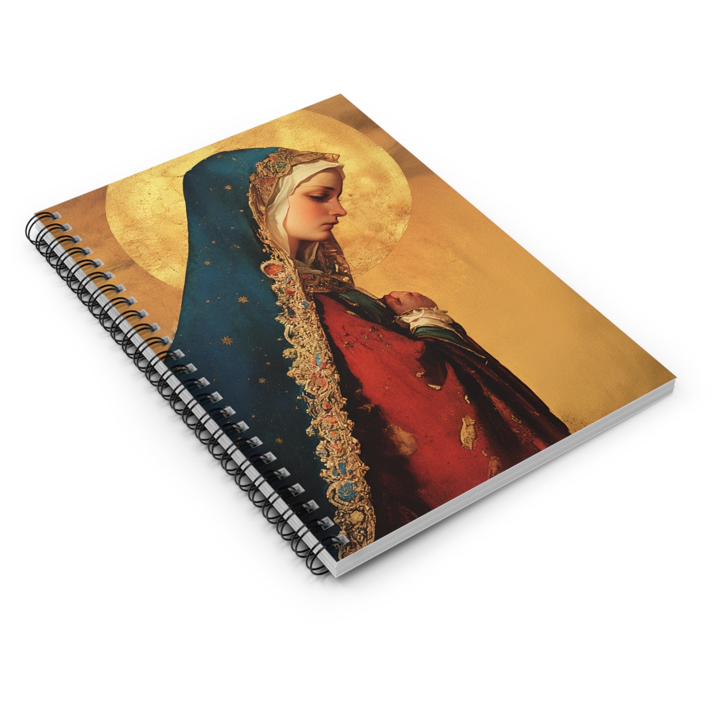 Our Lady of Mercy / Our Lady of Ransom - Sanctified Souls Art - Religious Based Notebook - Spiral Notebook - Prayer journal - Mother Mary