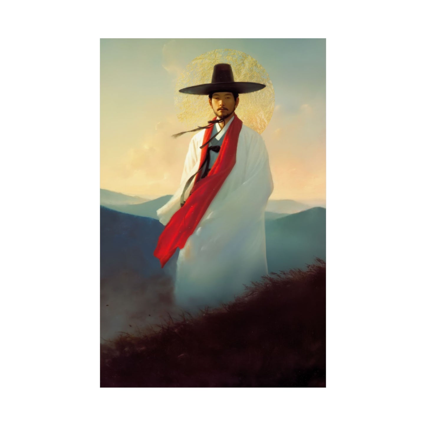 Saint Andrew Kim Taegon -  Sanctified Souls Print - Multiple Sizes - Premium Posters - Catholic Art - Christian Home - Martyr Saint