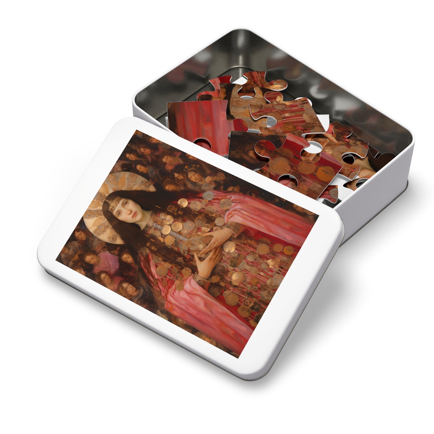 Saint Praxedes - Puzzle and Keepsake Tin - Religious Jigsaw Puzzle (30, 110, 252, 500,1000-Piece) - Religious Puzzle