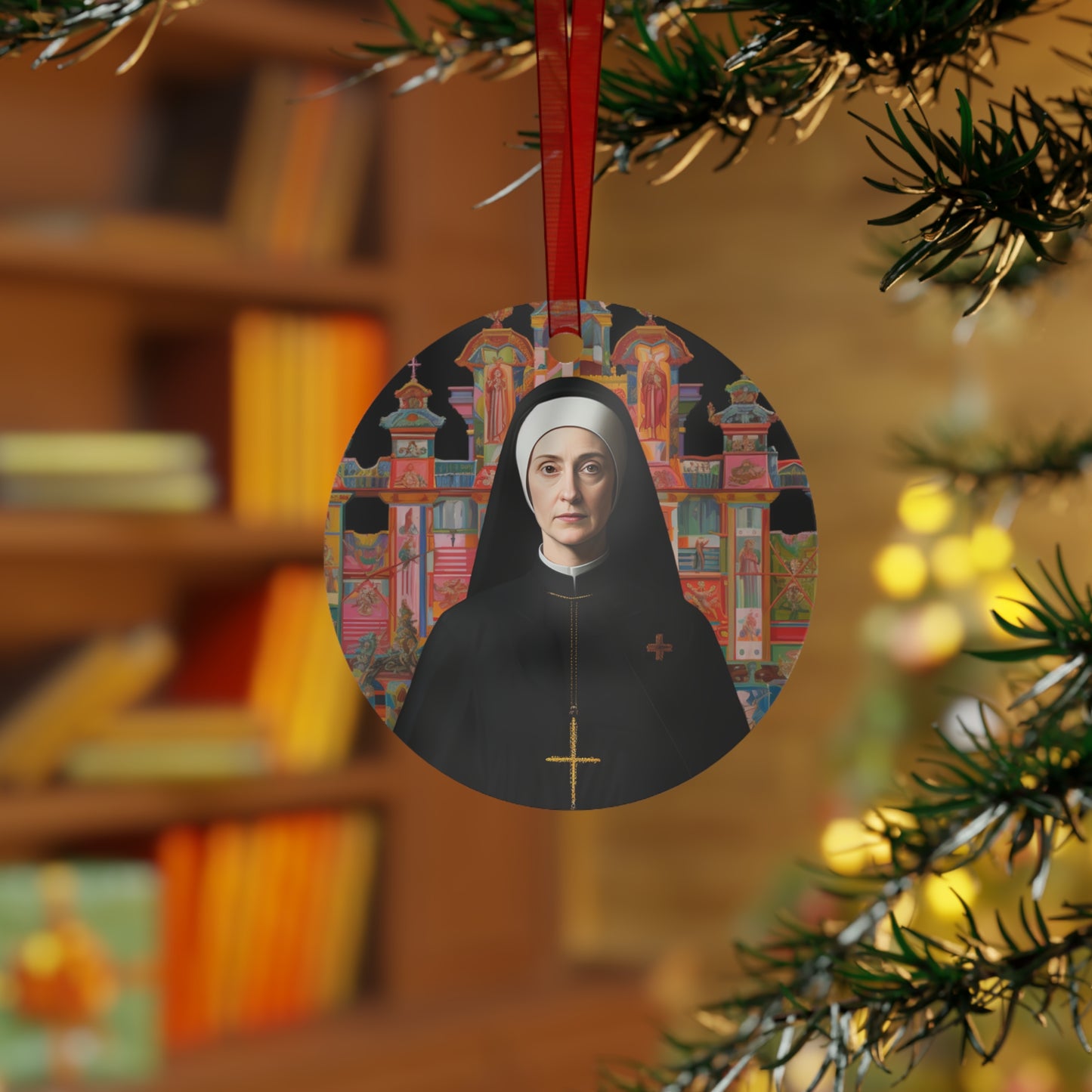 Blessed Mary Angela Truszkowska Metal Ornament - Religious Holiday Christmas Ornament and Keepsake - Double sided Keepsake Ornament