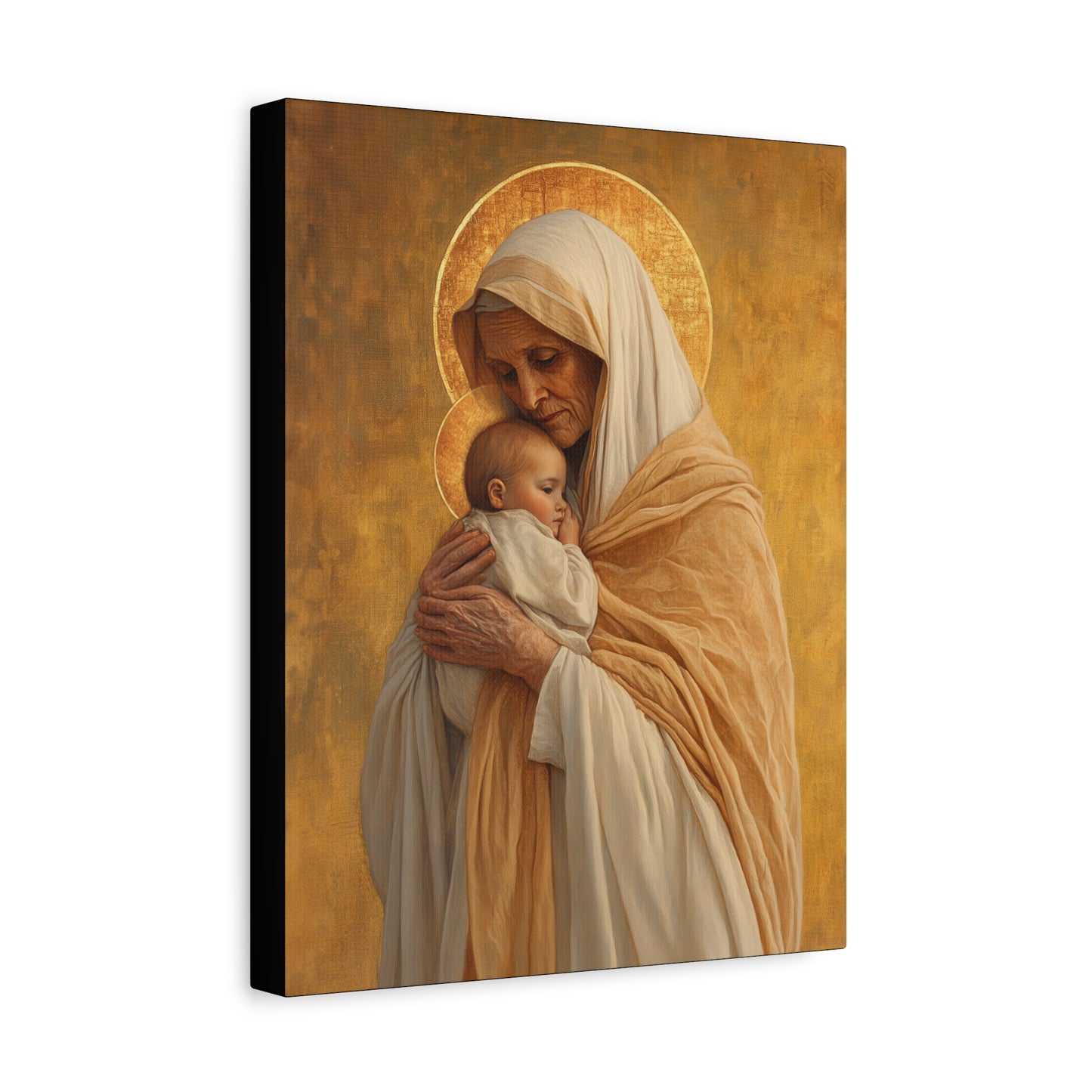 Saint Anna the Prophetess - Museum Wrapped Canvas - Print - Religious Art for your Home - Christian print - Prayer Room Art - Catholic