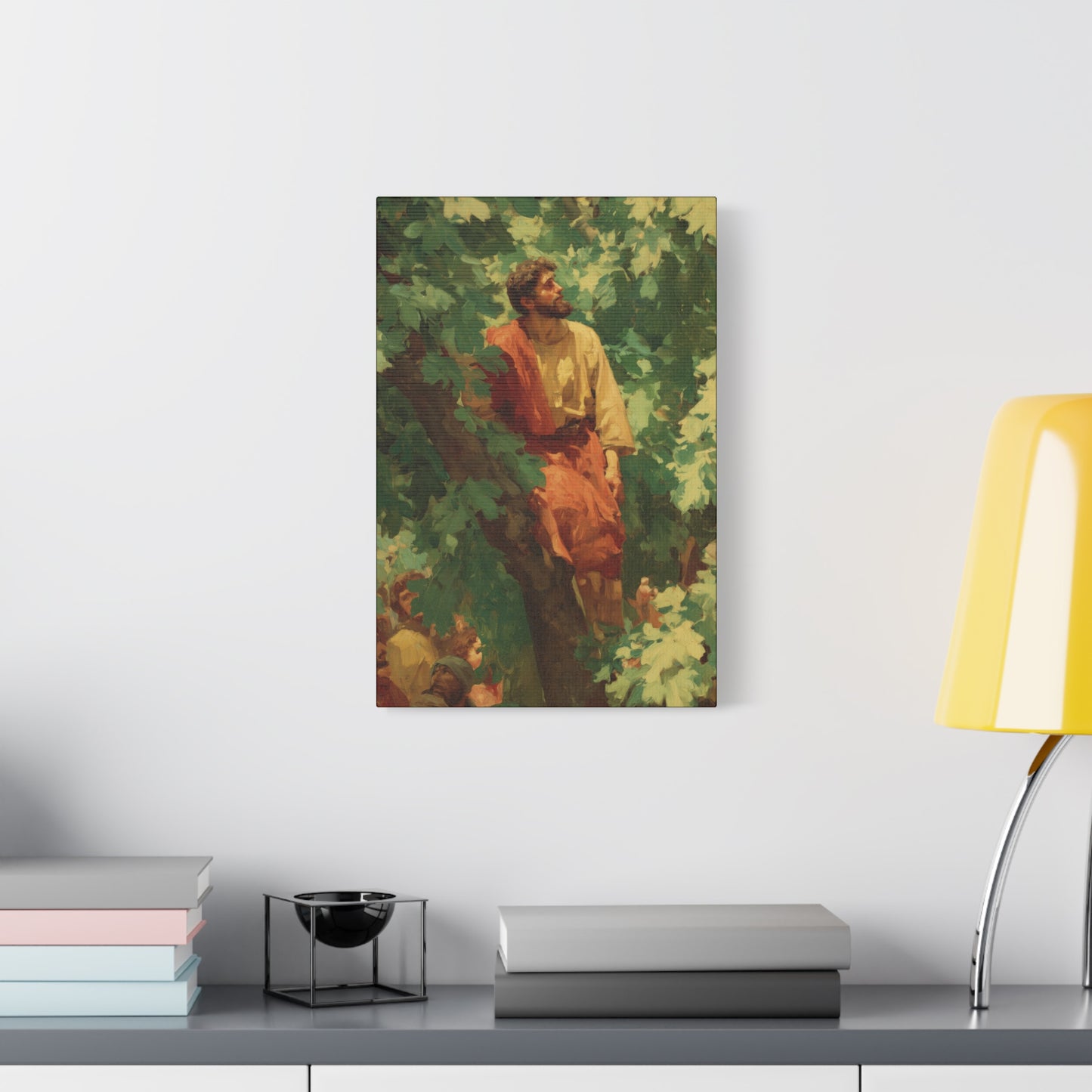 Zacchaeus - Gallery Wrapped Canvas - Print - Religious Art for your Home - Catholic Art Print