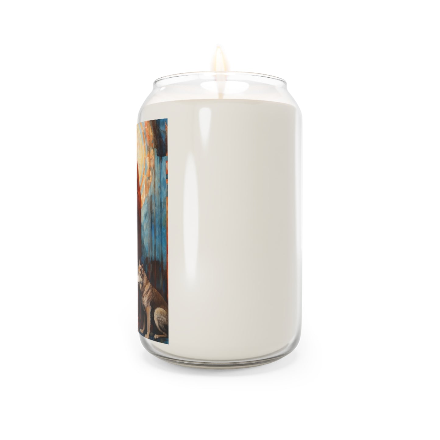 Saint Ailbhe  - Scented Prayer Candle, 13.75oz - Tall Size - Religious Prayer Candle - Catholic Art - Patron Saint of Wolves