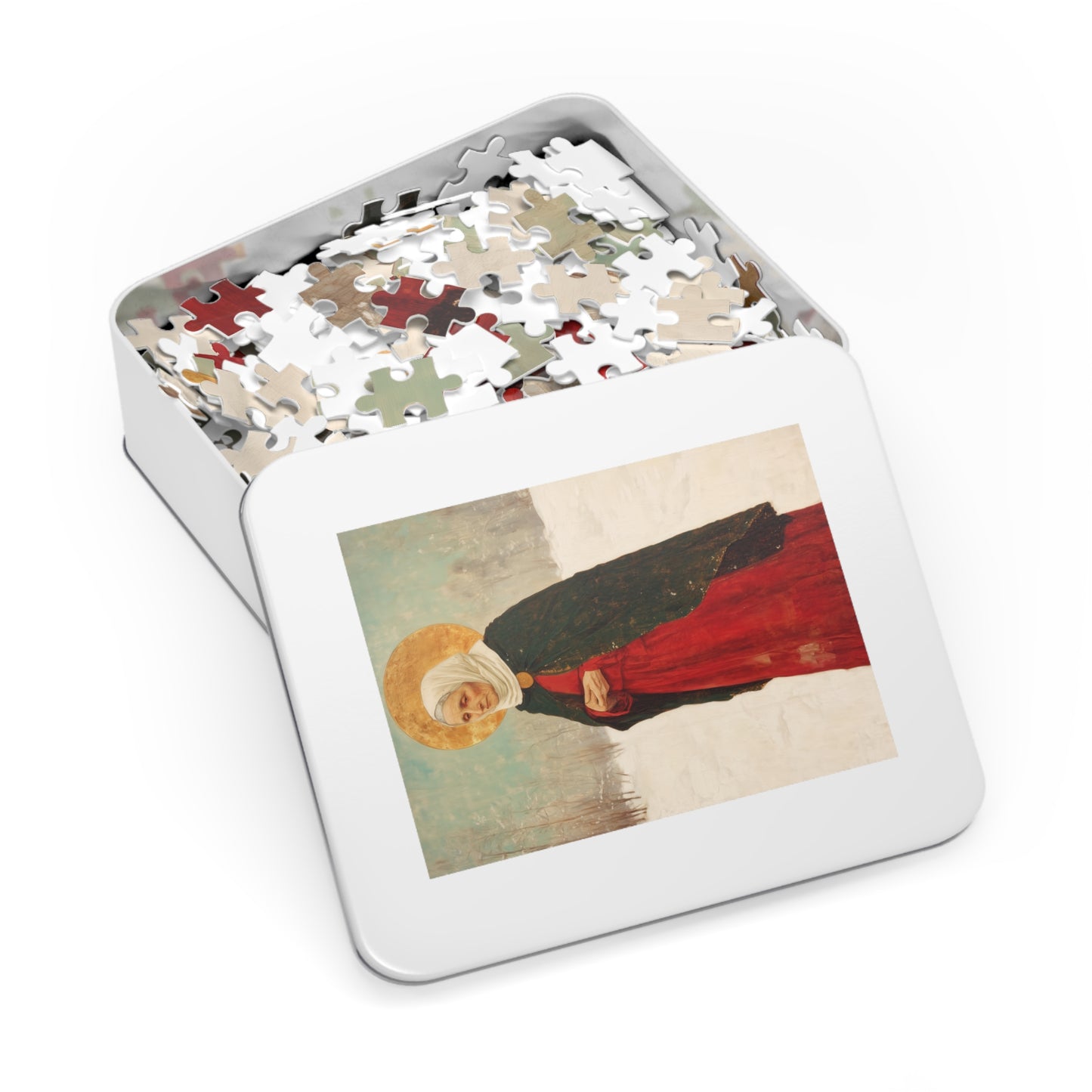 Saint Xenia - Russian Saint Art - Puzzle & Keepsake Tin - Religious Jigsaw Puzzle (30, 110, 252, 500,1000-Piece)