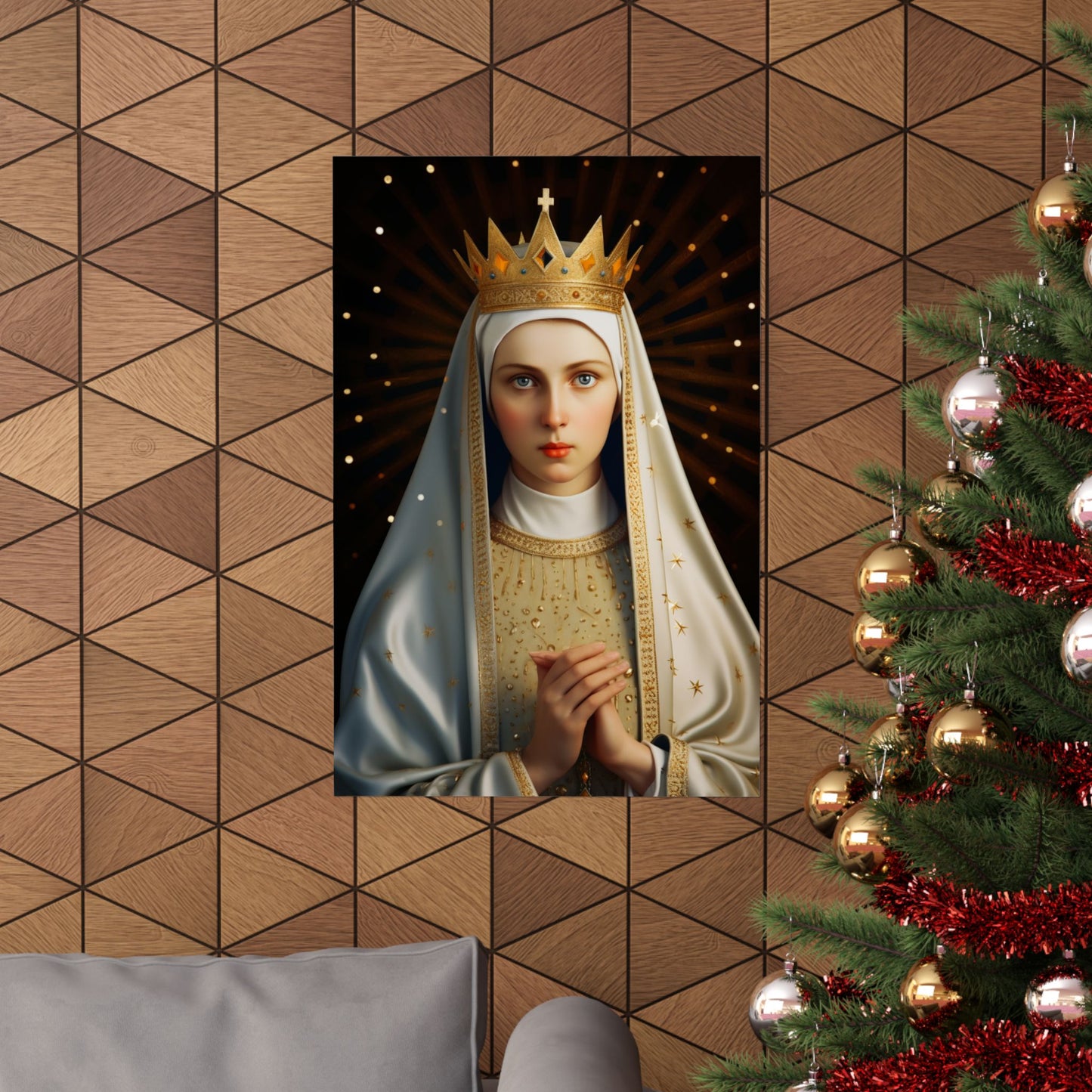 Saint Kinga of Poland - Sanctified Souls Print - Multiple Sizes - Premium Matte Vertical Posters - Catholic Religious Art for the home