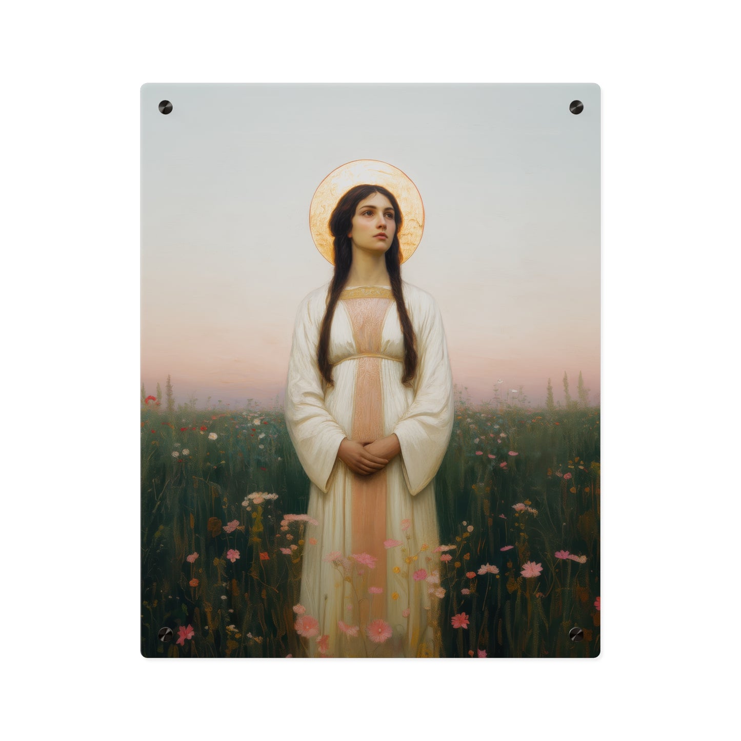 Saint Sabina Wall Art Panel - Ready to Hang Acrylic Print - Catholic Saint Art - Patron Saint Print - No Frame needed