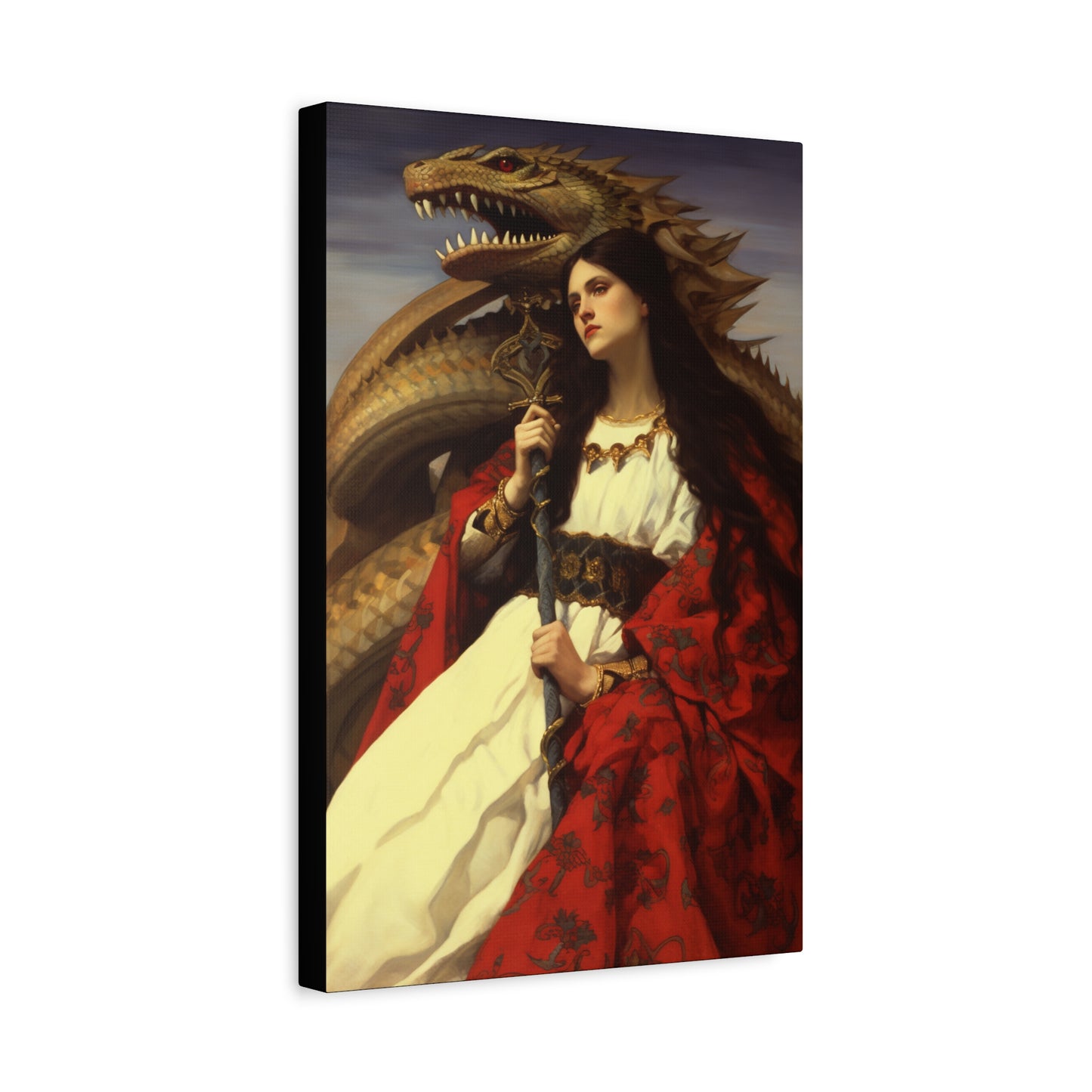 Saint Martha of Bethany Canvas Print - Multiple Sizes - Catholic Home art - Museum Wrapped Canvas - Sanctified Souls Print