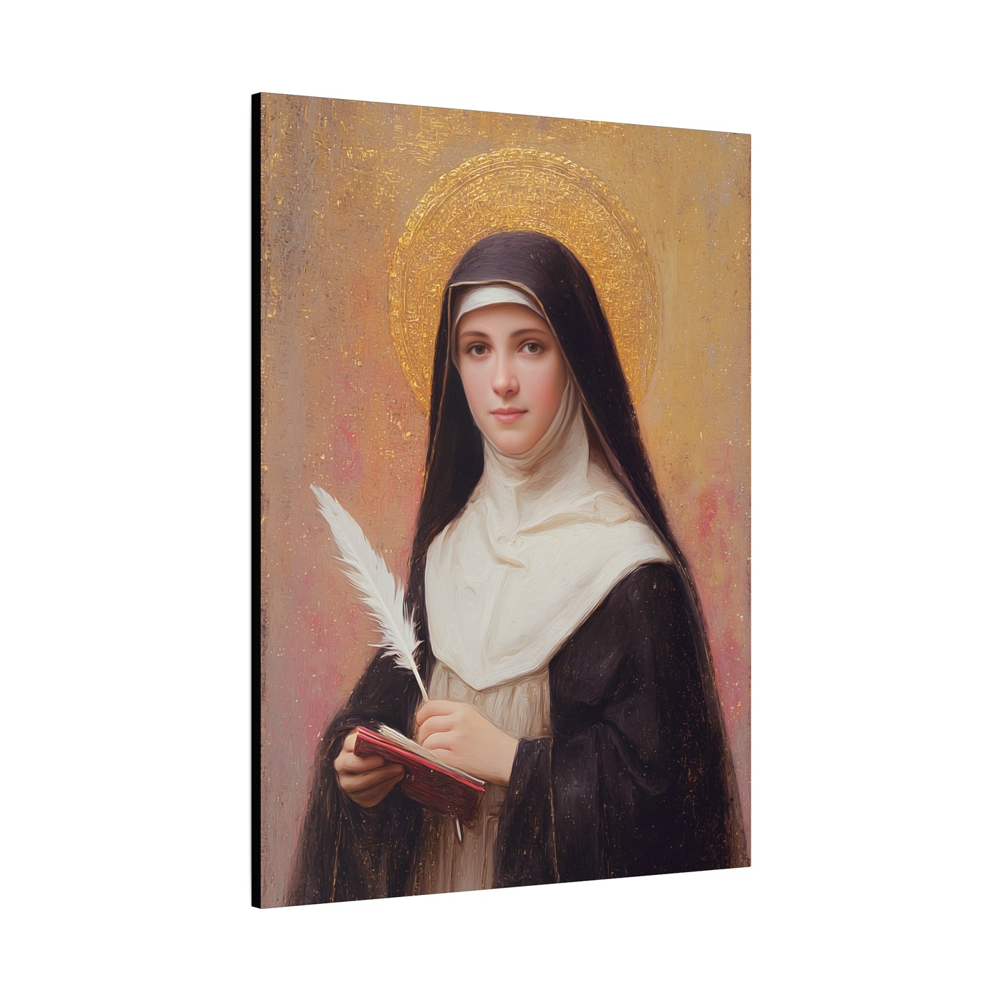 Saint Mechtildis / Mechtide of Hefta / Mechthild of Hackeborn - Gallery Wrapped Canvas - Print - Religious Art for your Home - Catholic Art