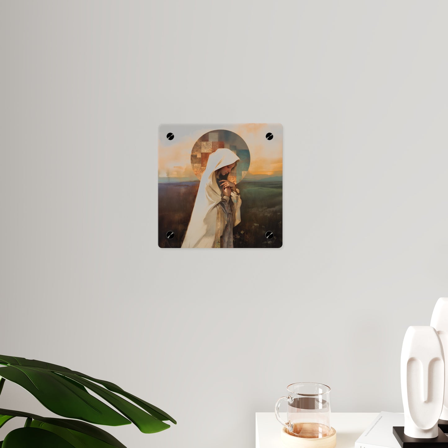Our Lady of the Prairie Wall Art Panel - Ready to Hang Acrylic Print - Catholic Saint Art - Patron Saint Print