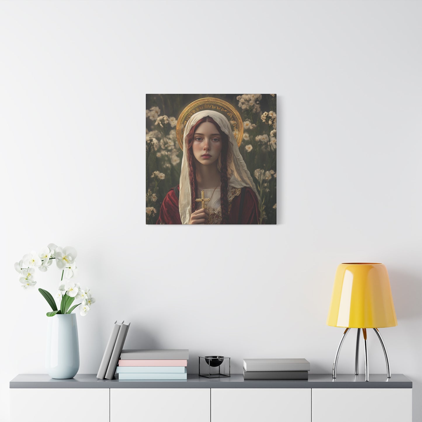 Saint Hilaria - Gallery Wrapped Canvas - Print - Religious Art for your Home - Catholic Art