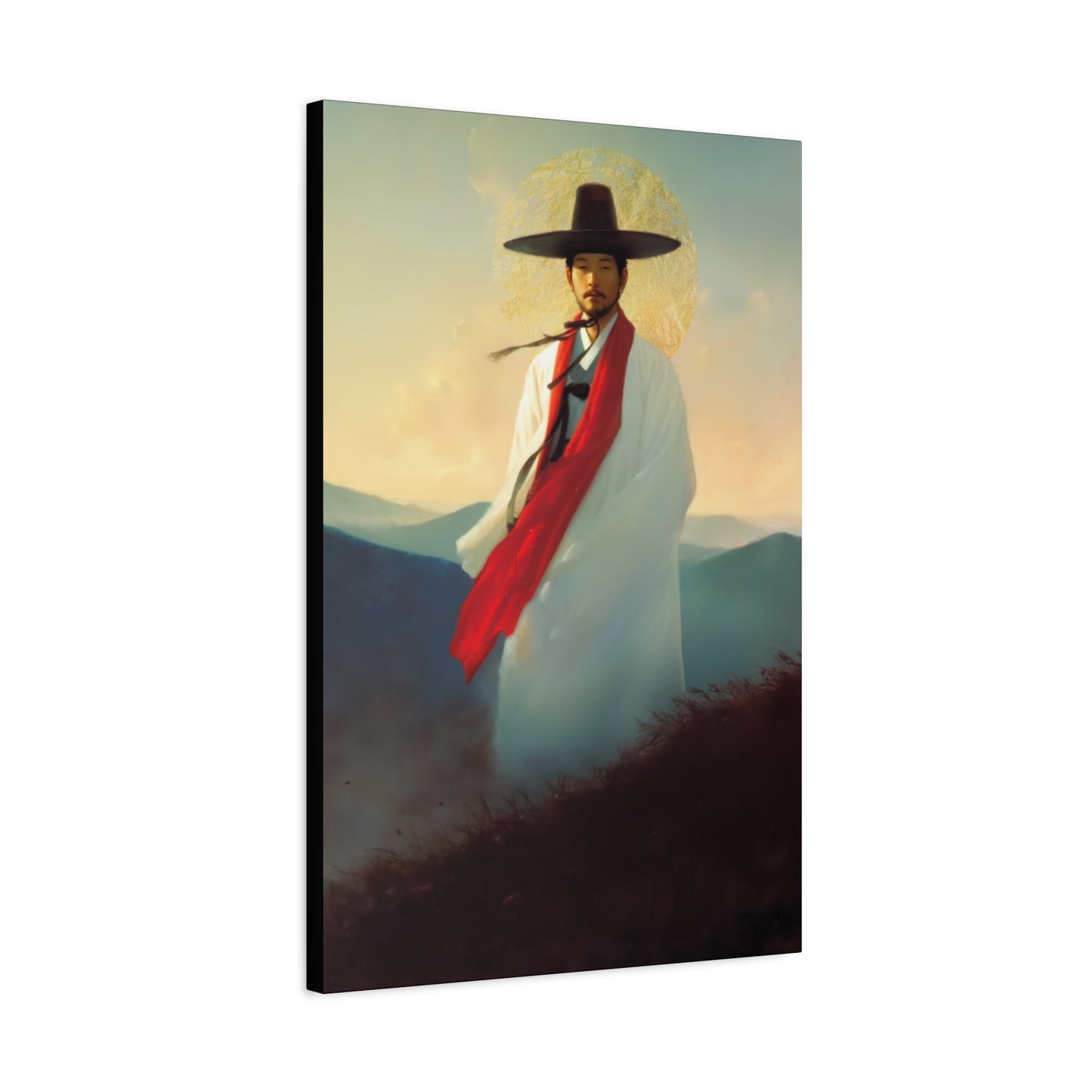 Saint Andrew Kim Taegon - Multiple Sizes - Catholic Home art - Museum Wrapped Canvas - Sanctified Souls Print - Martyr Saint