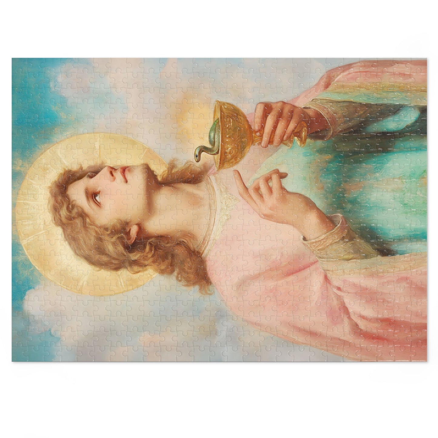 Saint John the Apostle - Puzzle and Keepsake Tin - Religious Jigsaw Puzzle (30, 110, 252, 500,1000-Piece) - Religious Puzzle