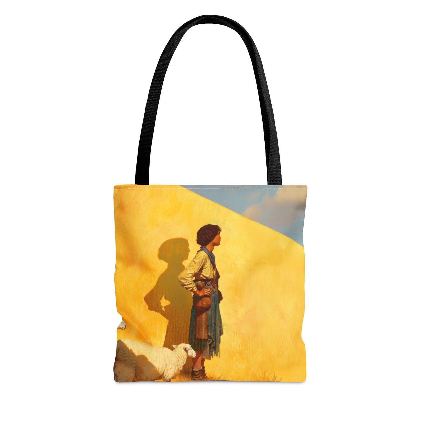 David, son of Jesse - Tote Bag - Large Medium Small Faith Art Bag - Bible Study Faith Purse - Double Sided