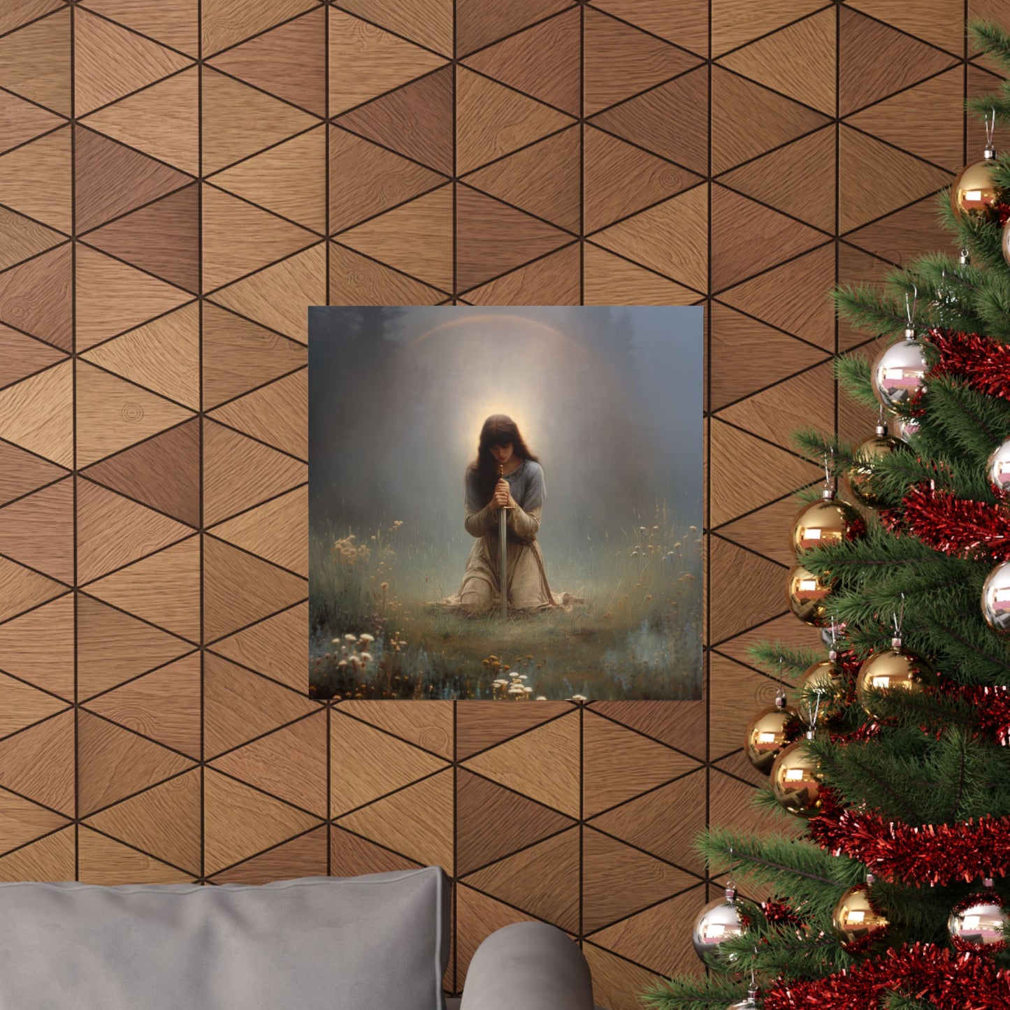 Saint Joan of Arc - Sanctified Souls Print - Multiple Sizes - Premium Posters - Catholic Art - Christian Home Decor Artwork