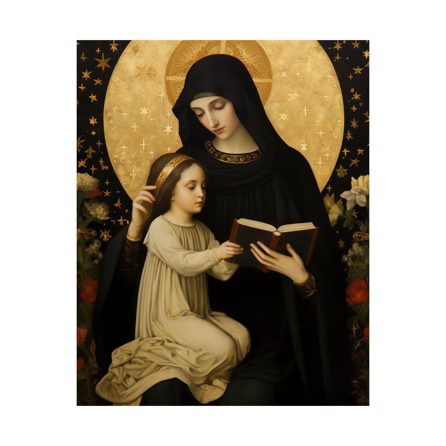 Saint Marcellina - Sanctified Souls Print - Multiple Sizes - Premium Matte Vertical Posters