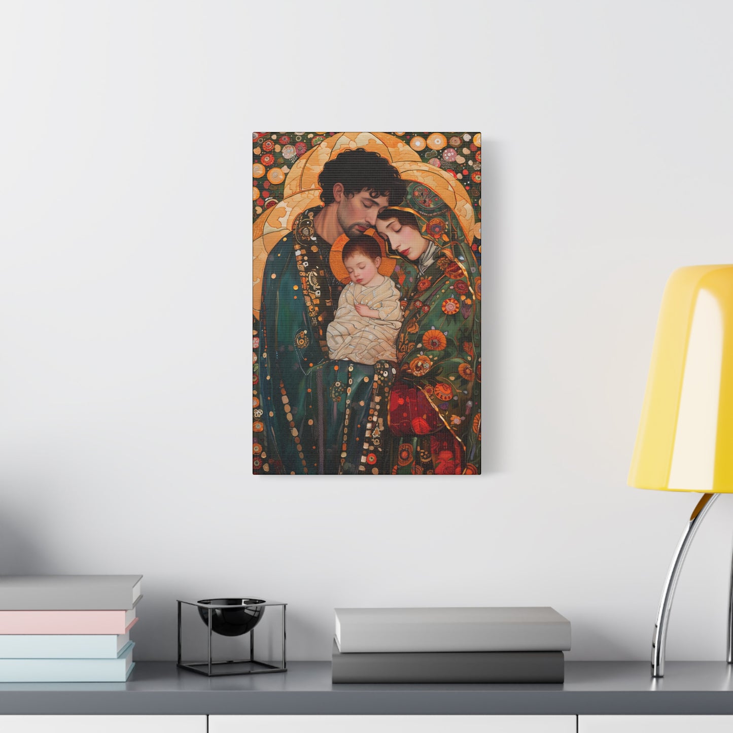 Guiding Light - The Holy Family - Museum Wrapped Canvas - Sanctified Souls Print - Religious Art - Jesus, Mary and Joseph Art