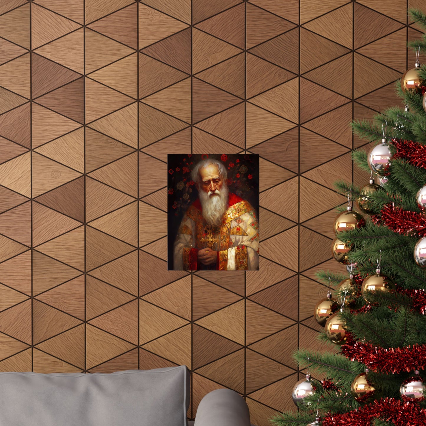 Saint Nicholas Print - Sanctified Souls Print - Multiple Sizes - Premium Matte Vertical Posters