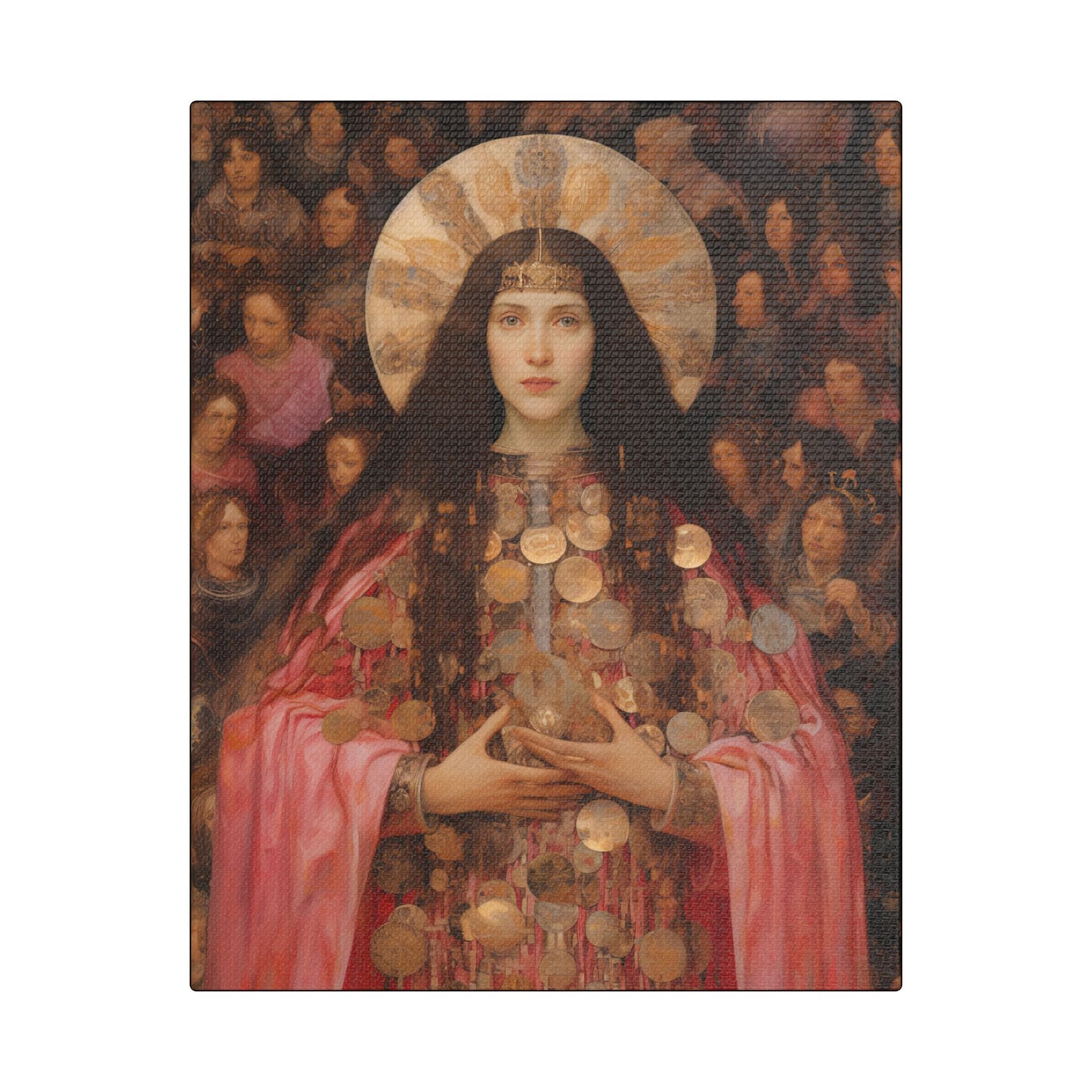 Saint Praxedes Canvas Print - Multiple Sizes - Catholic Home art - Gallery Wrapped Canvas - Sanctified Souls Print