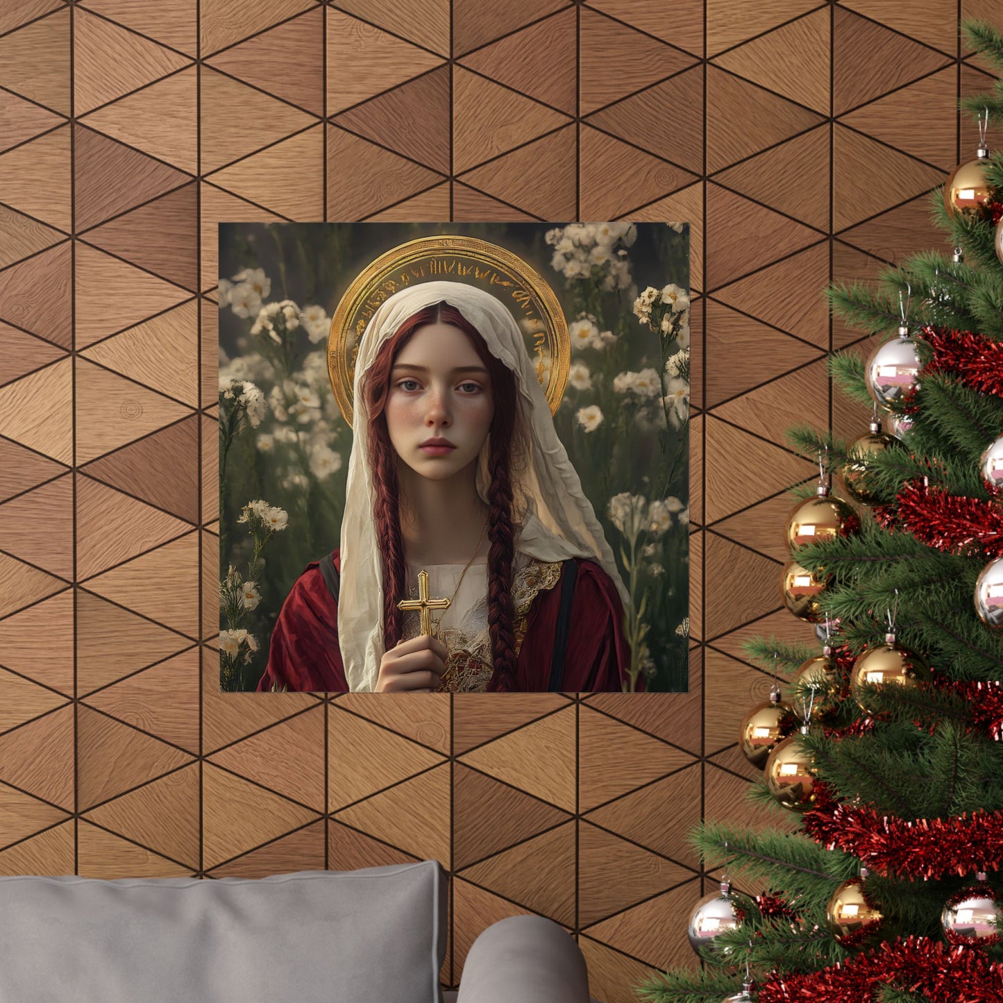 Saint Hilaria - Sanctified Souls Print - Multiple Sizes - Premium Matte Vertical Posters