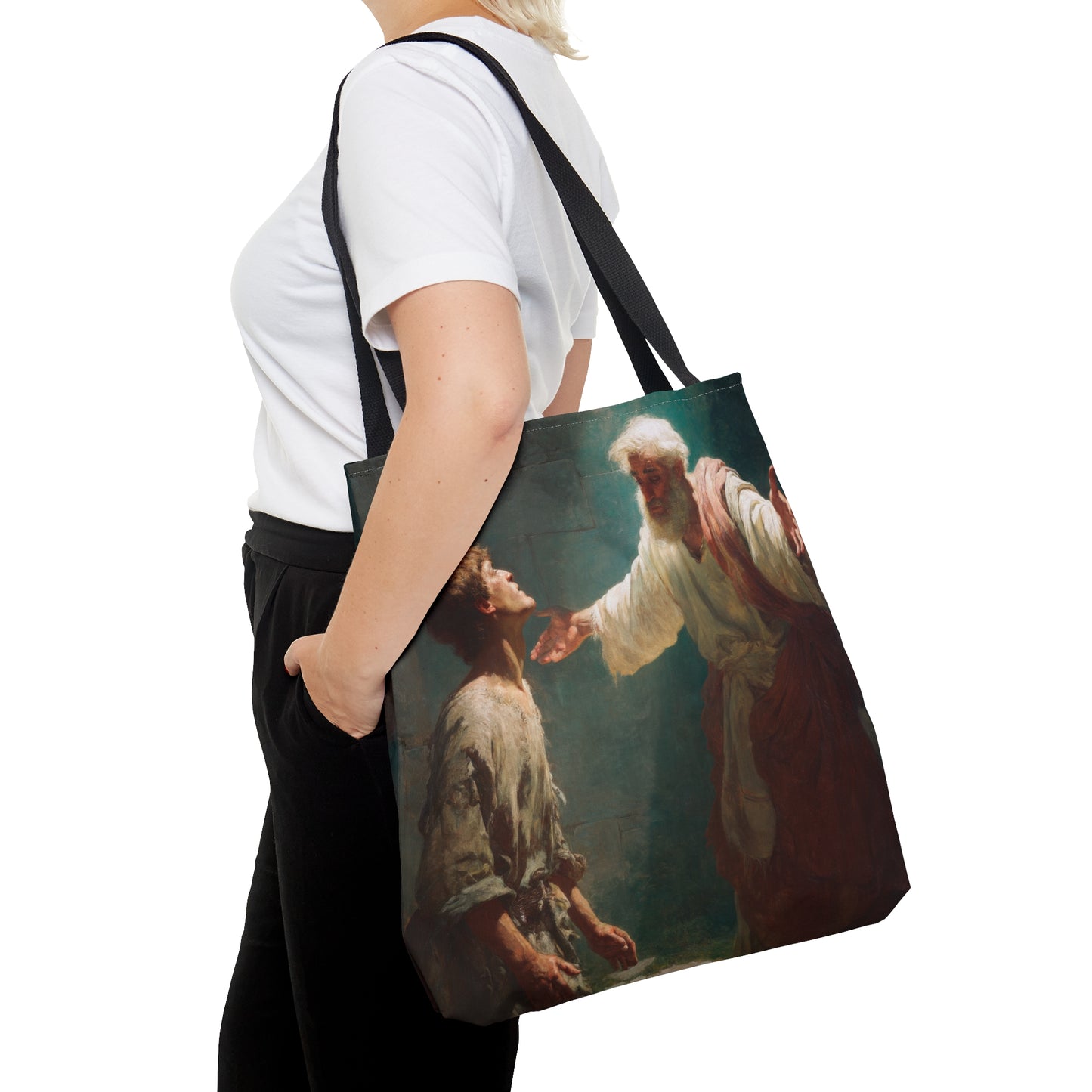 Homecoming of the Prodigal Son - Tote Bag - Large Medium Small Faith Art Bag - Catholic Faith Purse