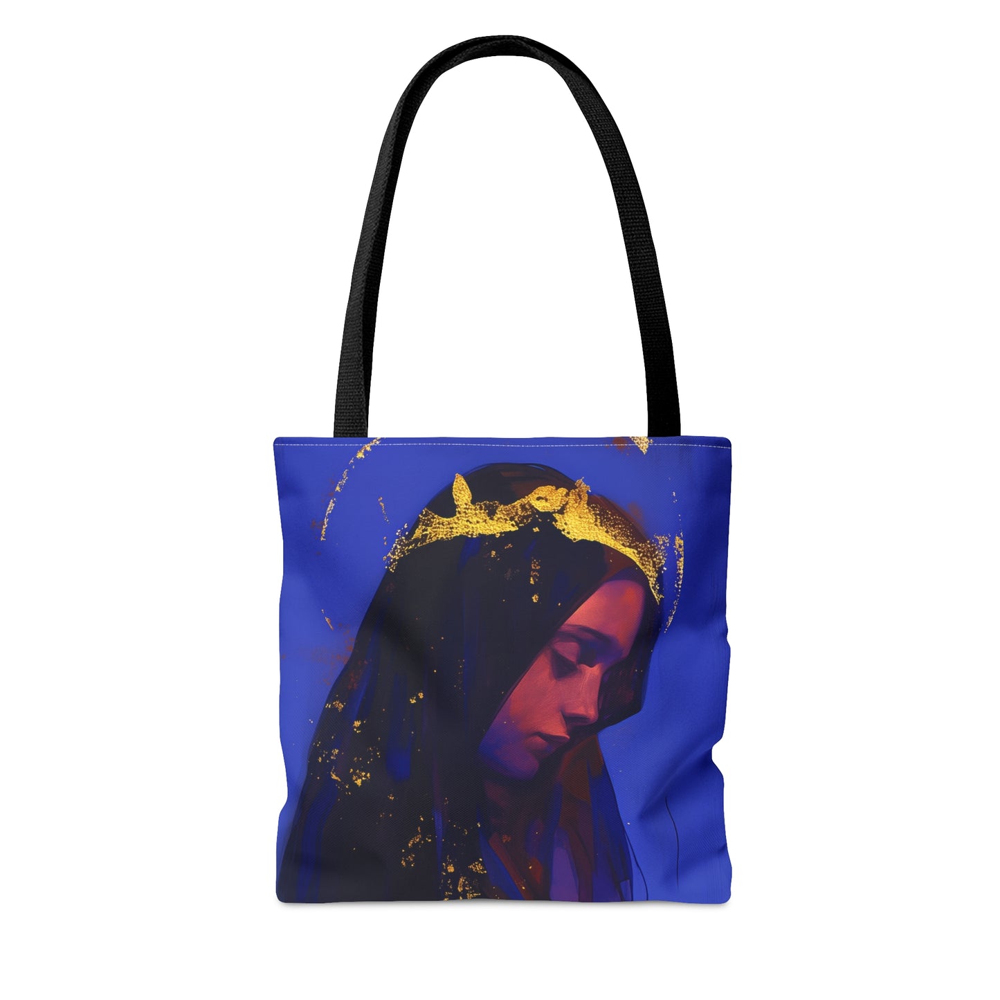 Mary, Mother of God - Queen of Heaven and Earth Tote Bag - Large Medium Small Faith Art Bag - Catholic Faith Purse - Religious Carry All