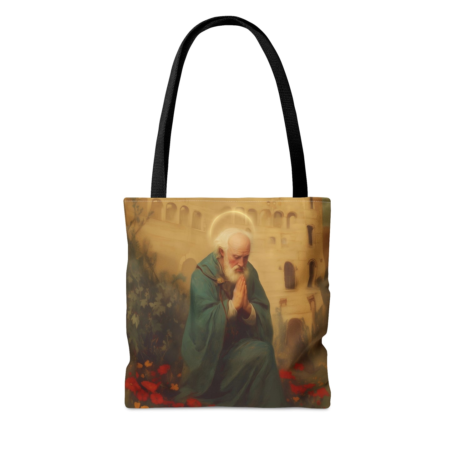 Saint Cyprian - Tote Bag - Large Medium Small Faith Art Bag - Bible Study Faith Purse - Double Sided Prayer Tote