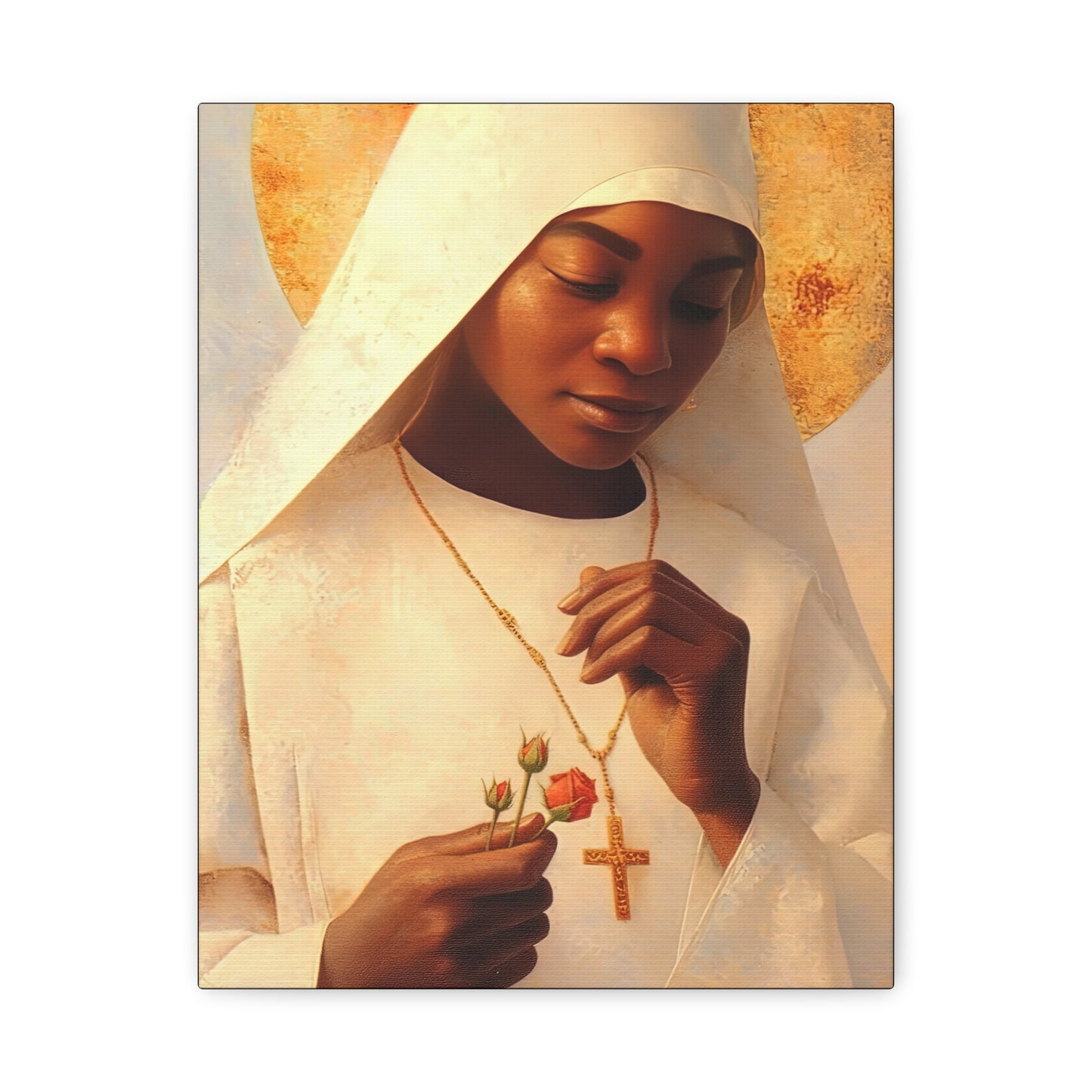 Blessed Marie-Clementine Anuarite Nengapeta - Gallery Wrapped Canvas - Print - Religious Art for your Home - Catholic art print