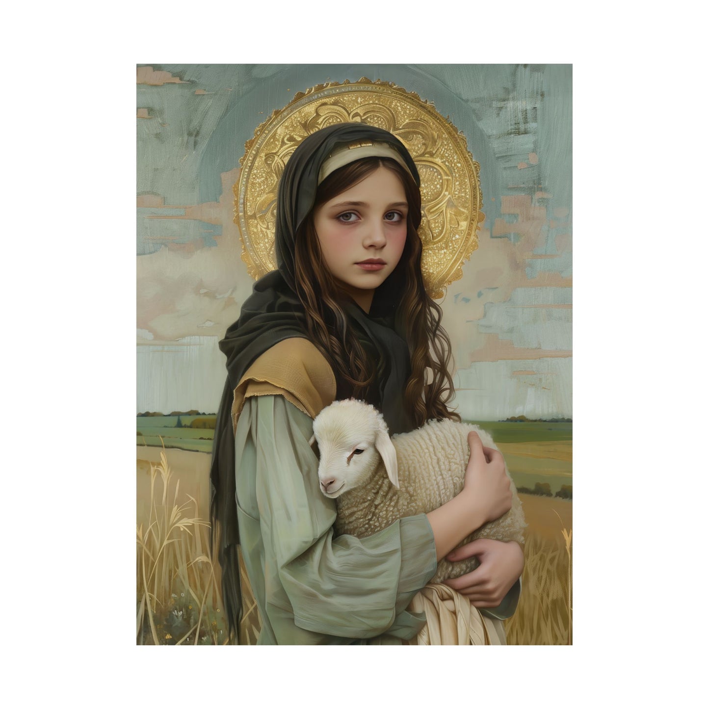 Saint Belina - Multiple Sizes - Premium Matte Vertical Posters - Catholic Art - Religious Poster - Catholic Saint Art - Multiple Sizes