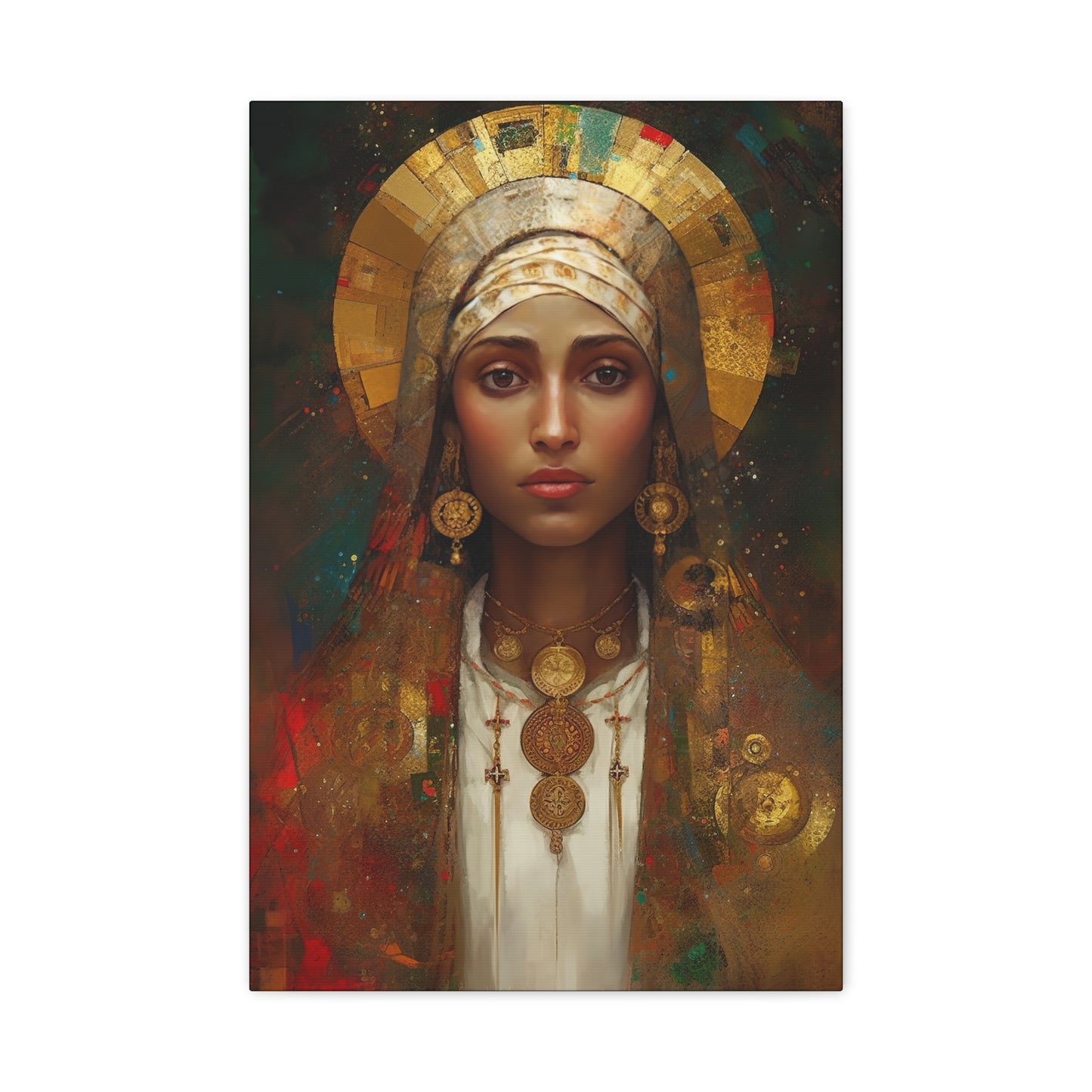 Saint Julia of Carthage - Museum Wrapped Canvas - Sanctified Souls Print - Religious Art for your Home