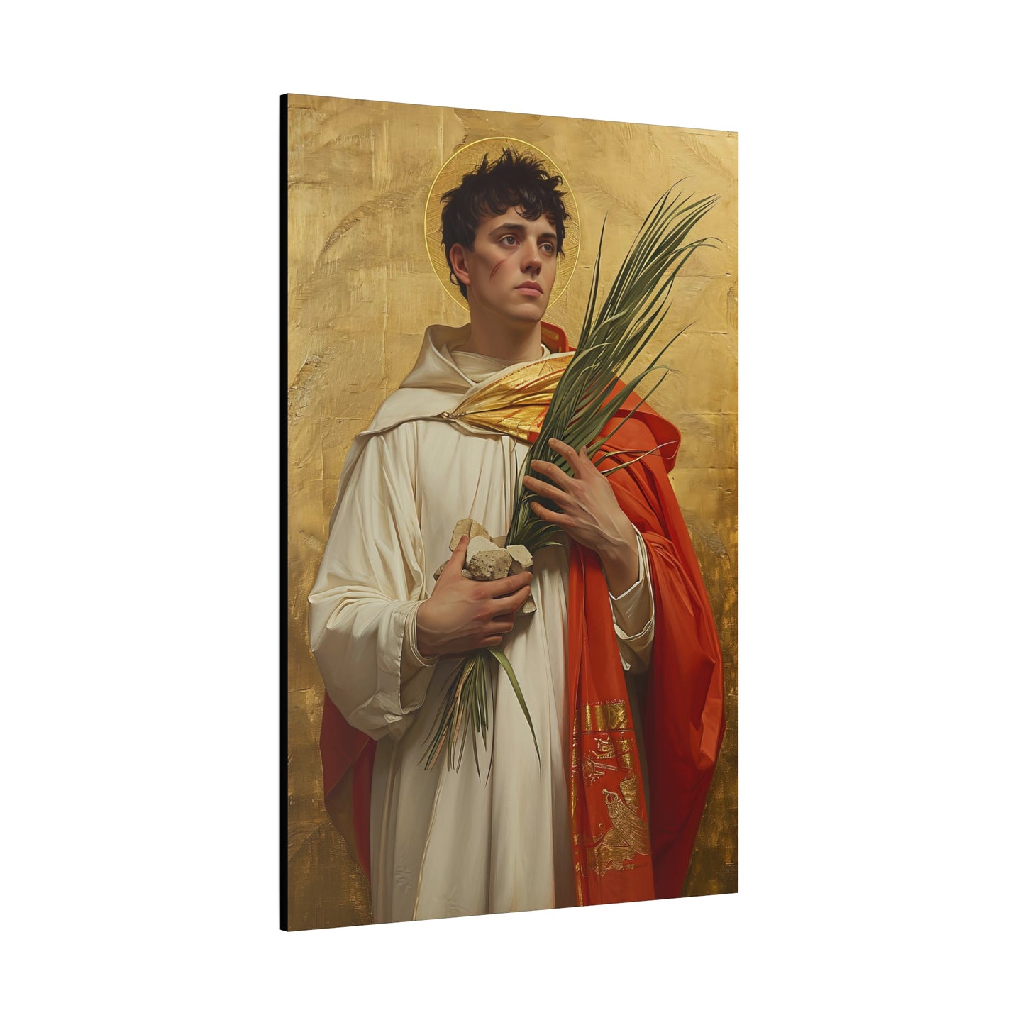 Saint Stephen - Museum Wrapped Canvas - Sanctified Souls Print - Religious Art for your Home