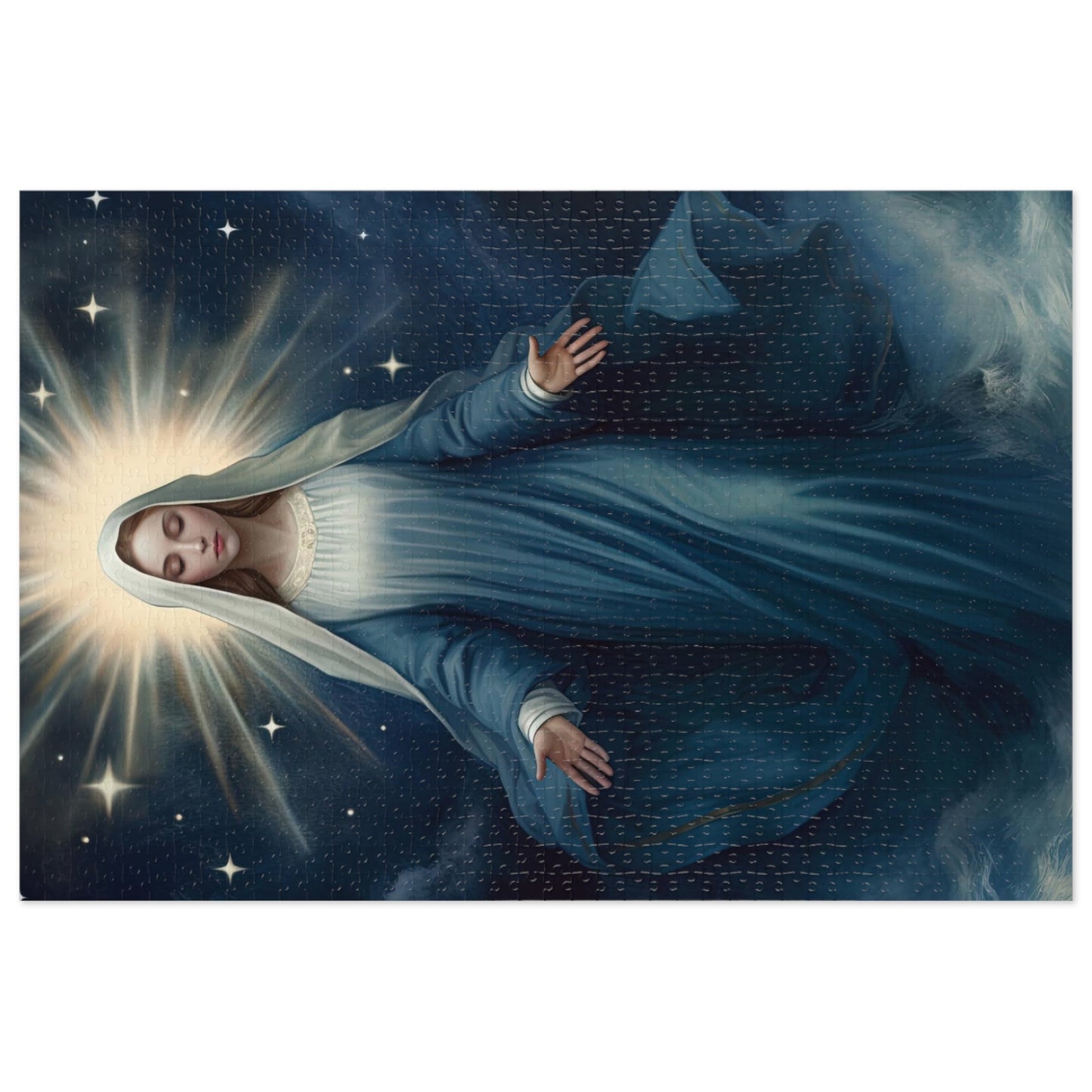 Our Lady Star of the Sea - Puzzle and Keepsake Tin - Religious Jigsaw Puzzle (30, 110, 252, 500,1000-Piece) - Religious Puzzle