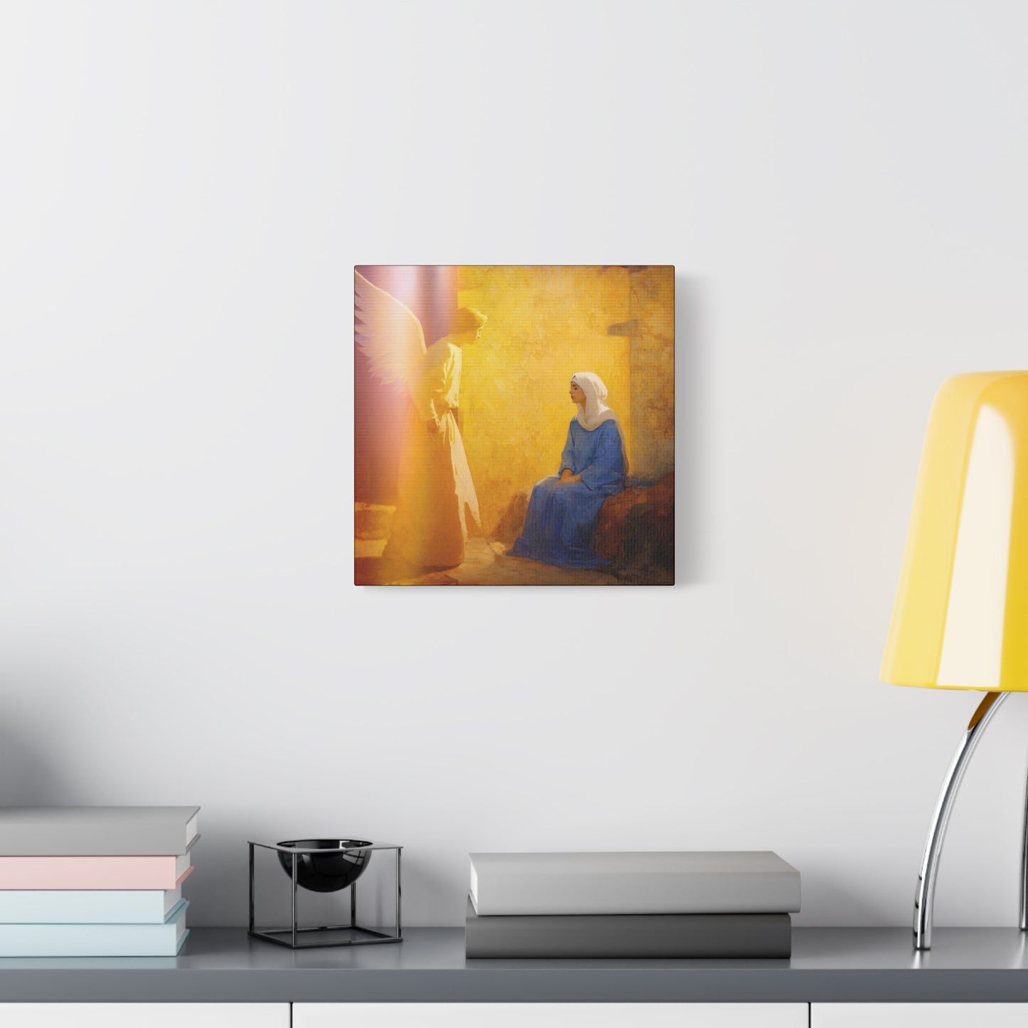 Mary's Yes - Quiet Fiat - Mother Mary - Marian Art - Gallery Wrapped Canvas - Print - Catholic Art Print