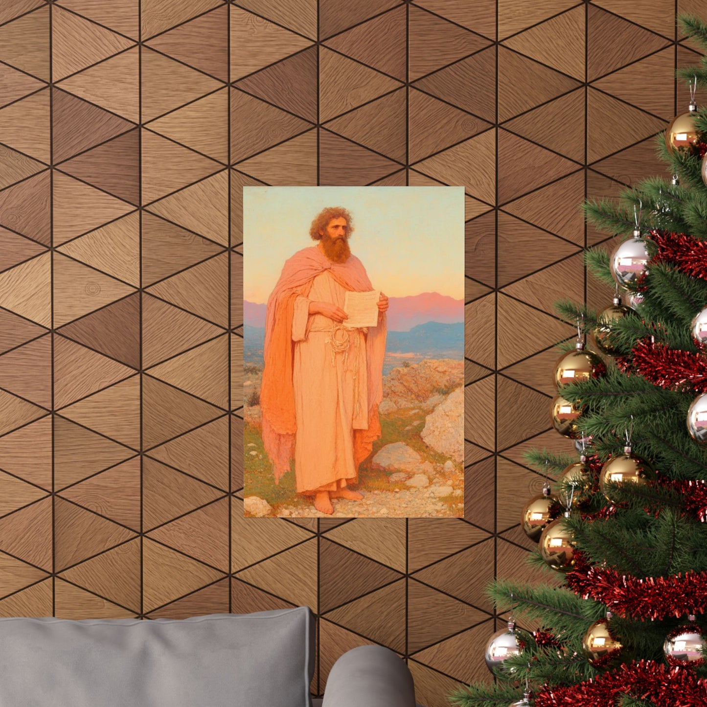 Obadiah - Keeper of the Lord's Warning and Mercy - Sanctified Souls Print - Multiple Sizes - Premium Matte Vertical Posters