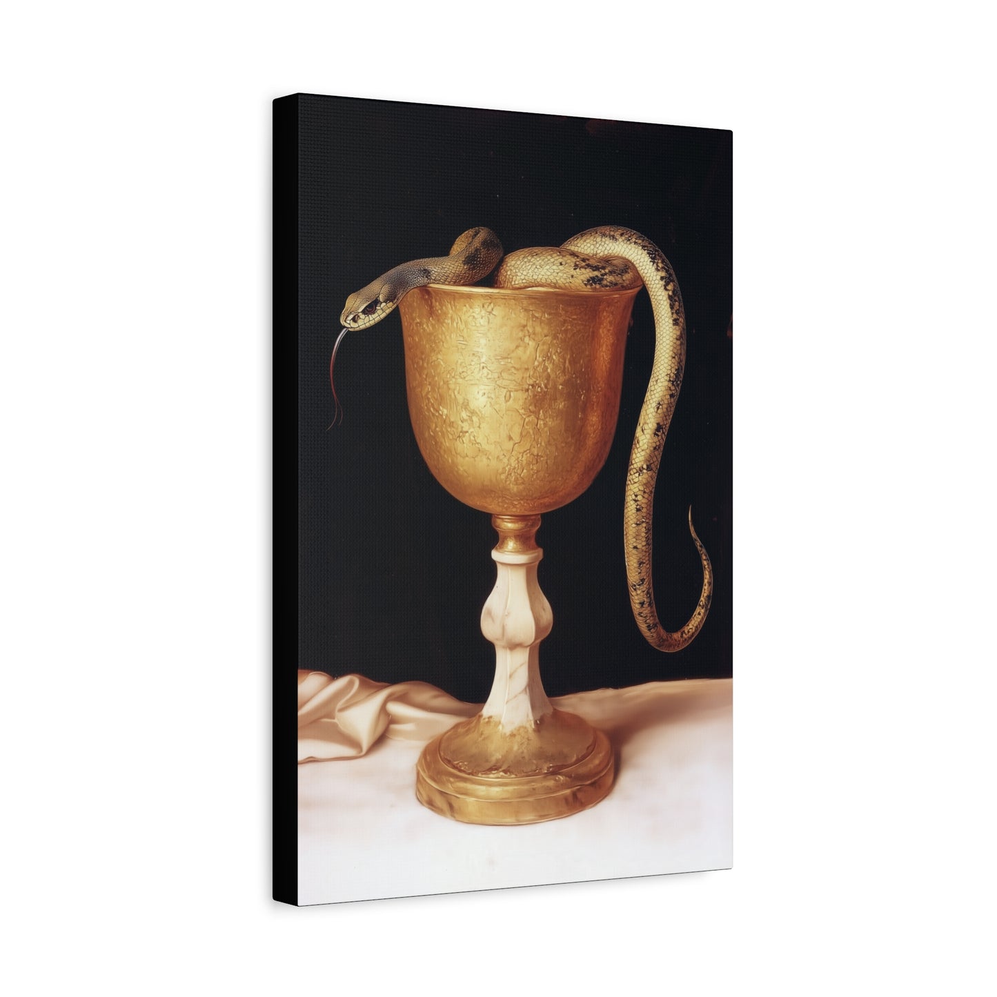 Saint John's Chalice - Gallery Wrapped Canvas - Print - Religious Art for your Home - Catholic