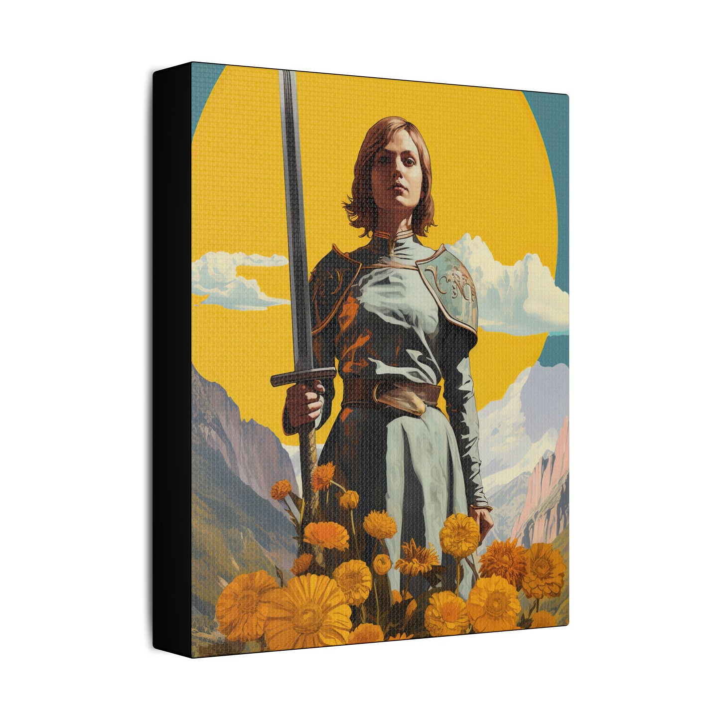 Saint Joan of Arc - Museum Wrapped Canvas - Sanctified Souls Print - Religious Art for your Home
