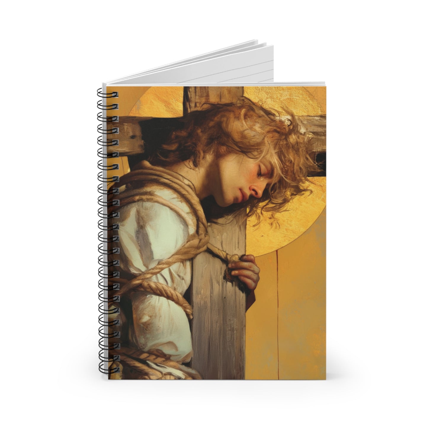 Saint Dismus, The 'Good Thief' - Sanctified Souls Art - Religious Based Notebook - Spiral Notebook