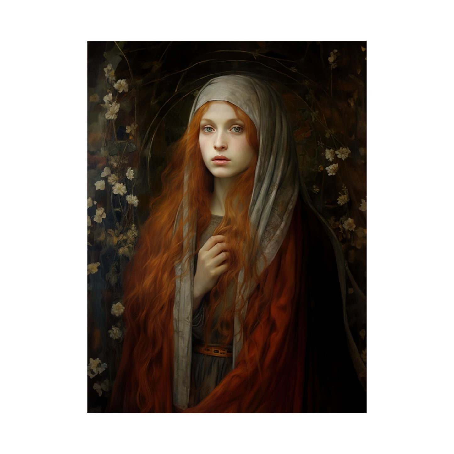 Path to Enlightenment- Mary Magdalene's Awakening Print - Sanctified Souls Print - Multiple Sizes - Premium Matte Vertical Posters