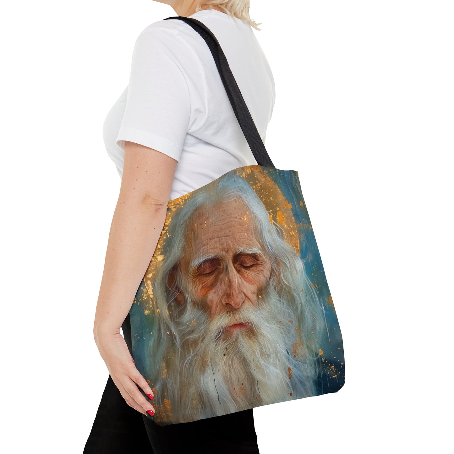 Saint Paul the Simple Tote Bag - Large Medium Small Faith Art Bag - Catholic Faith Art purse - Double Sided